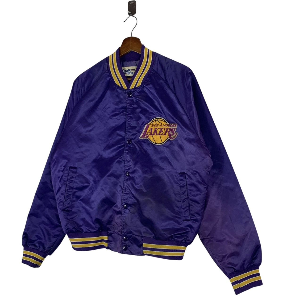 NBA VINTAGE LOS ANGELES LAKERS NBA VARSITY SATIN JACKET Size US M / EU 48-50 / 2 - 2 Thumbnail