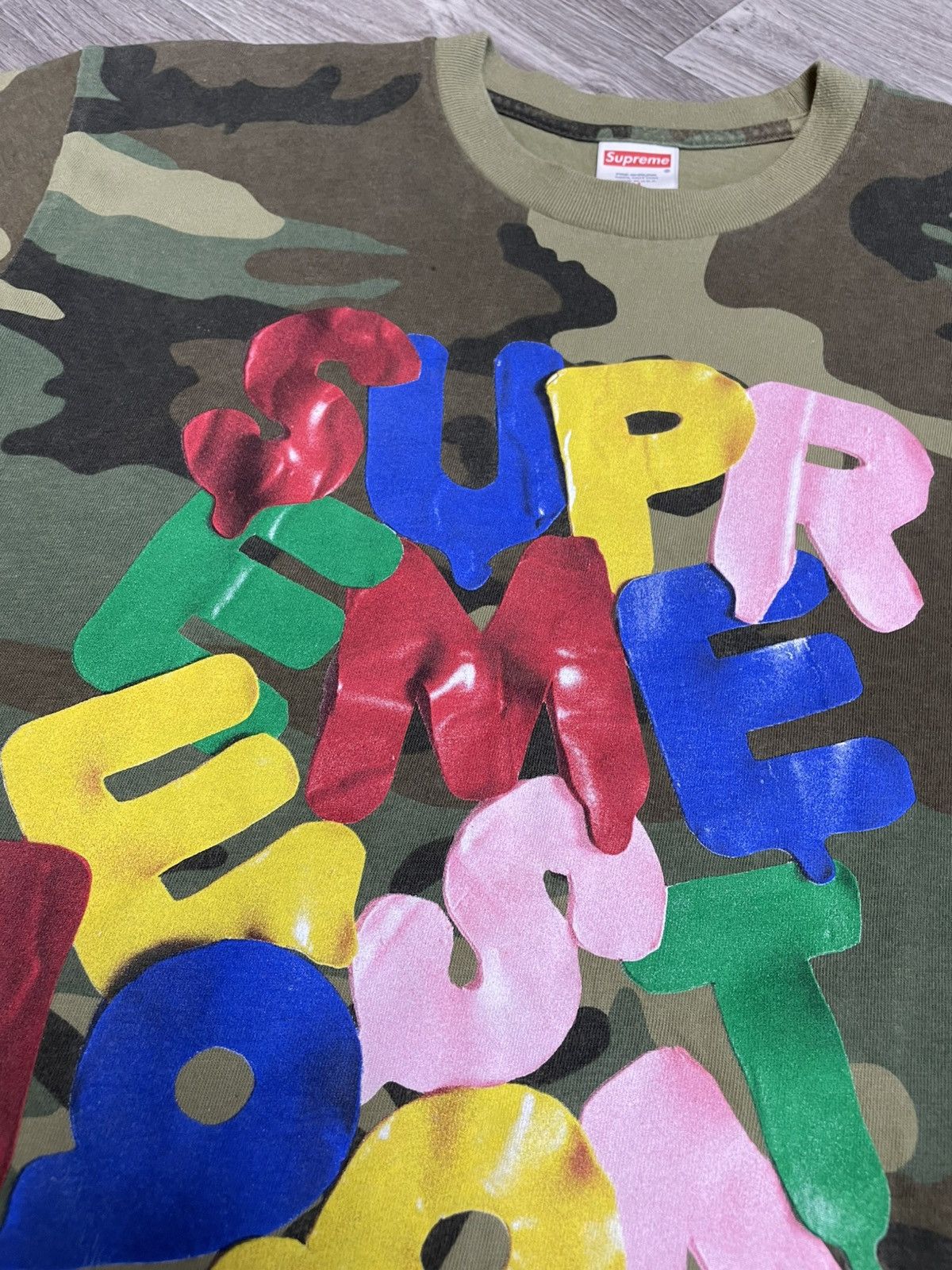 Supreme Supreme New York Balloons Tee Camo Green Size US M / EU 48-50 / 2 - 5 Thumbnail
