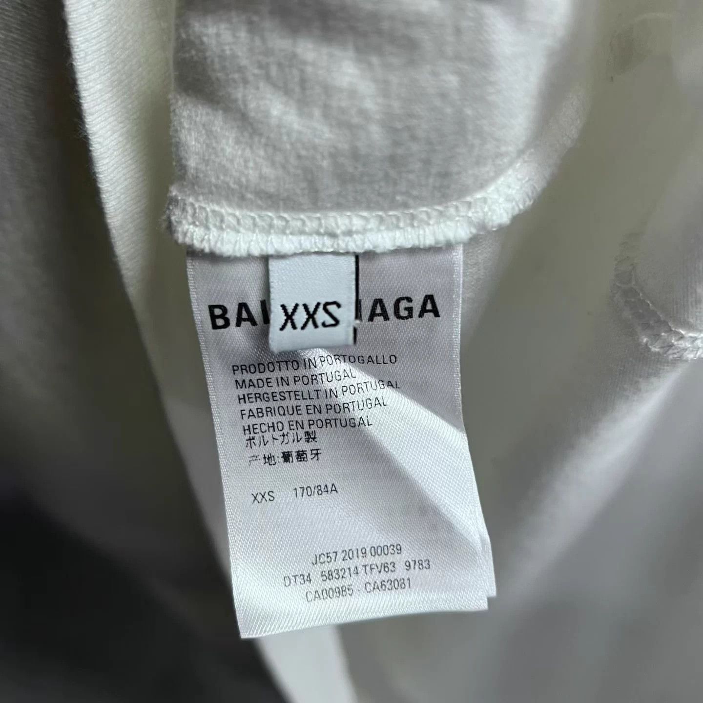 Balenciaga Balenciaga white logo print cotton T-shirt XS Size US XXS / EU 40 - 5 Thumbnail