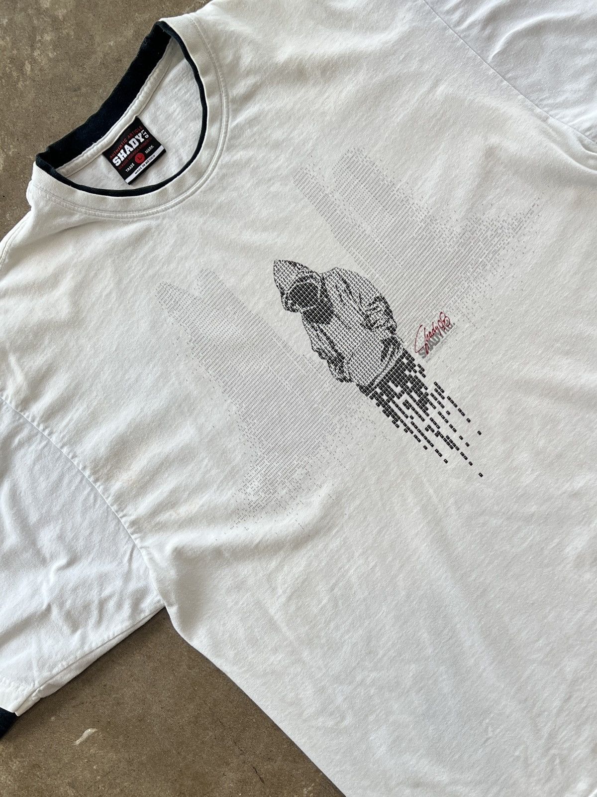 Rap Tees Vintage 2008 Eminem Slim Shady Brand Double Layer Tee Large Size US L / EU 52-54 / 3 - 1 Thumbnail