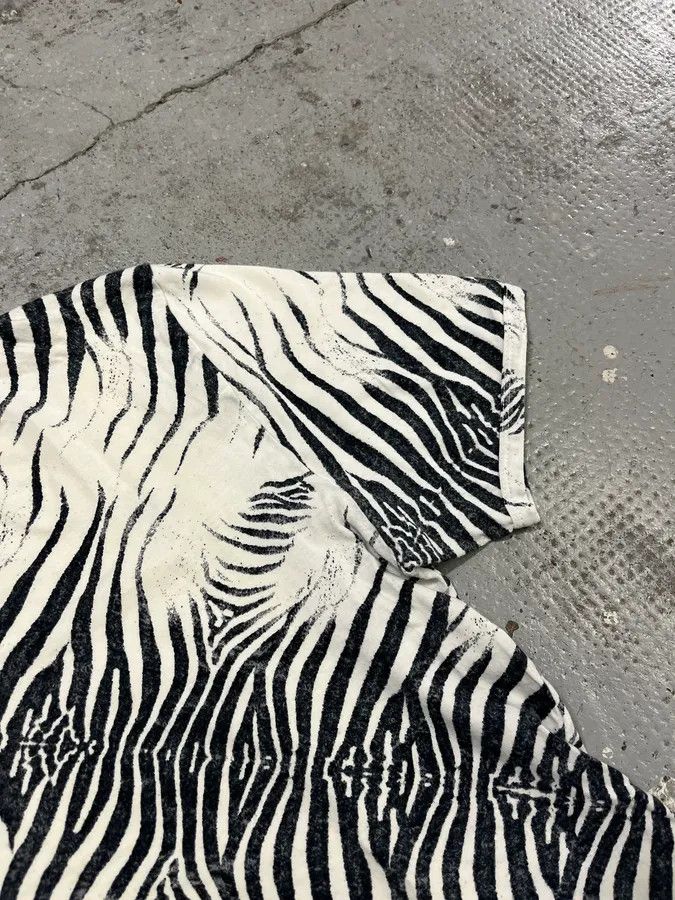 Roberto Cavalli SS1999 Roberto Cavalli Zebra White T-Shirt Size US XS / EU 42 / 0 - 5 Thumbnail