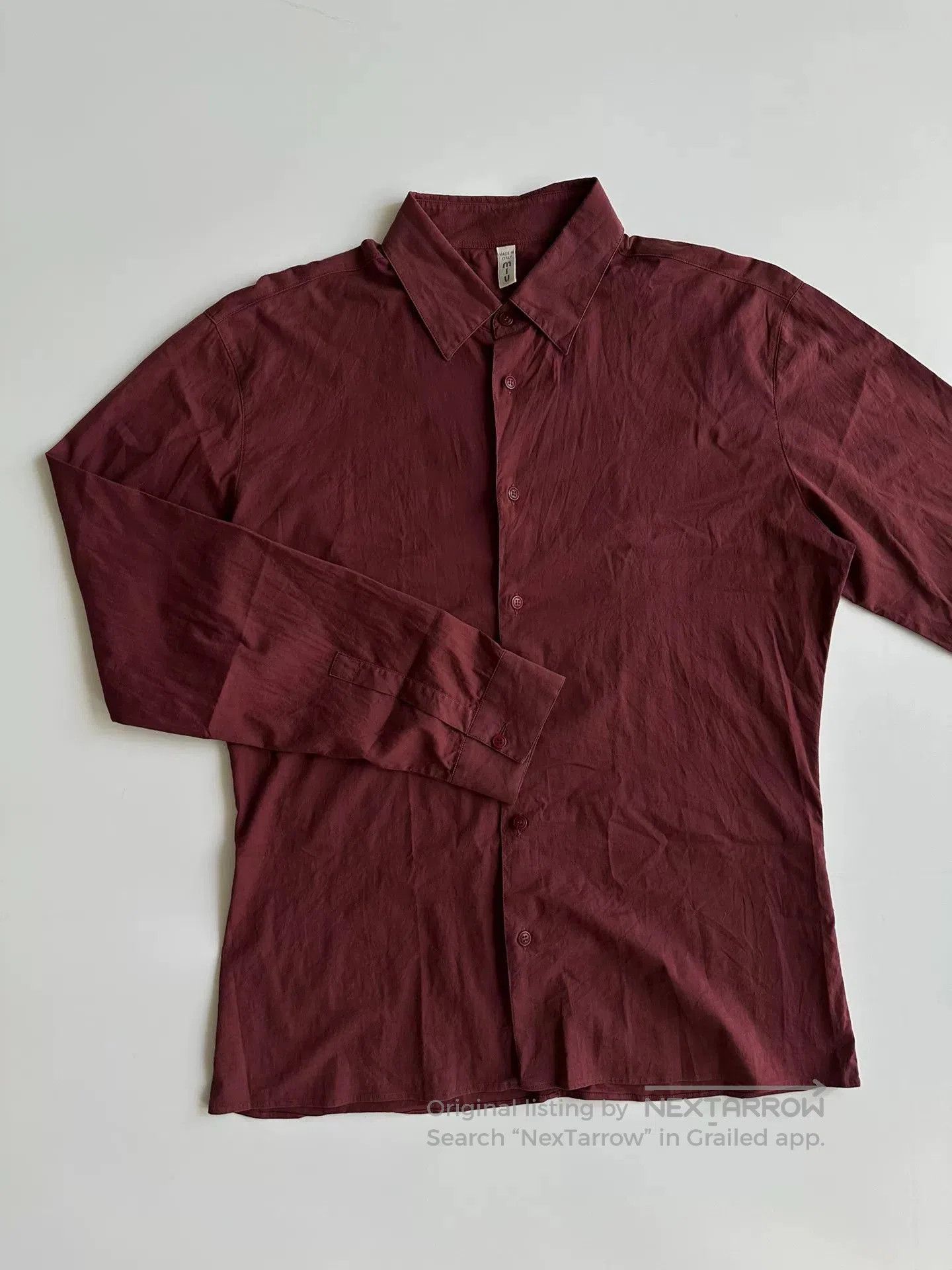 Miu Miu MIU MIU Vintage Loose-Fit Shirt. Size L / US 10 / IT 46 - 2 Thumbnail