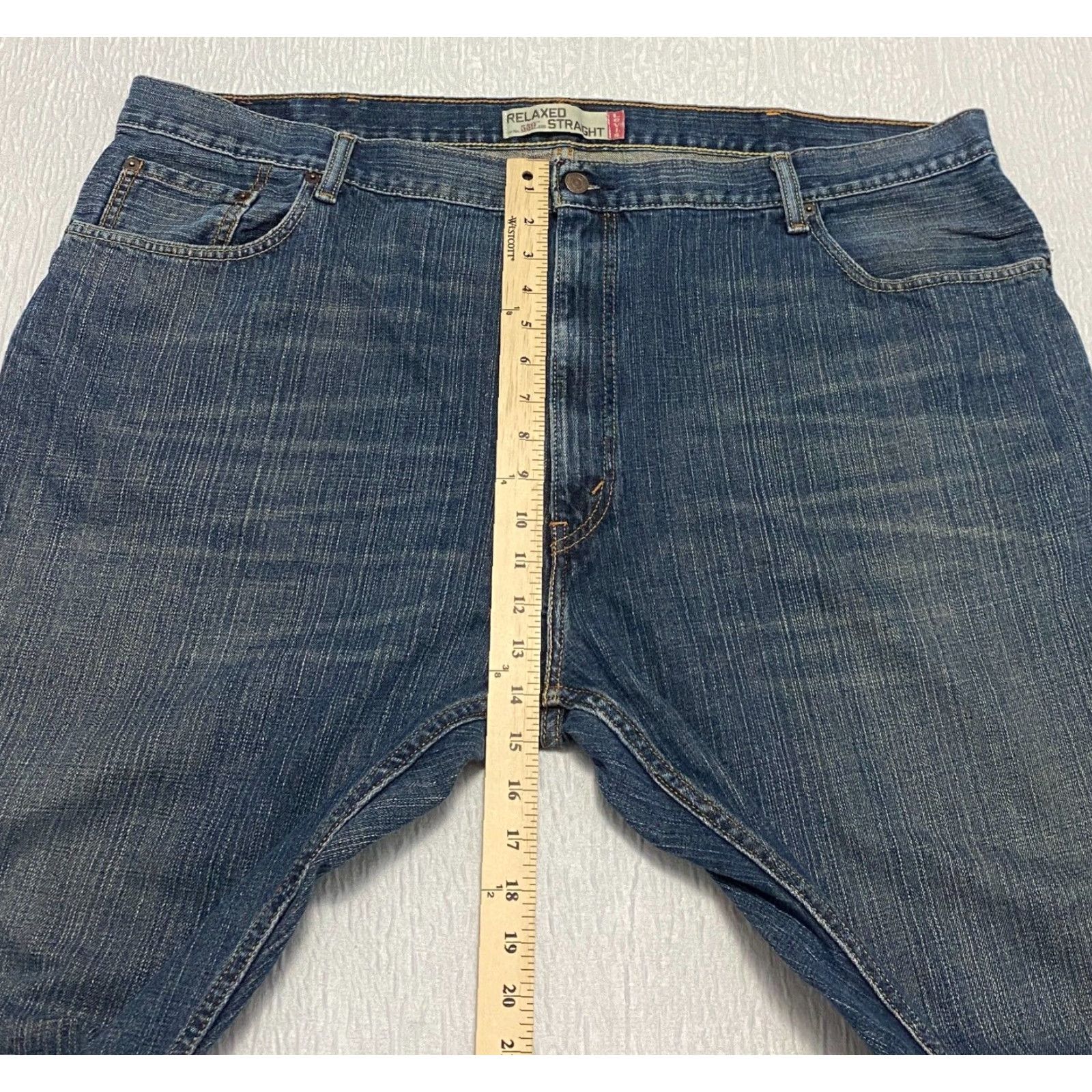 Levi's Levis 559 Jeans Mens Size 48×29 Blue Wide Leg Relaxed Straight Size US 32 / EU 48 - 4 Thumbnail
