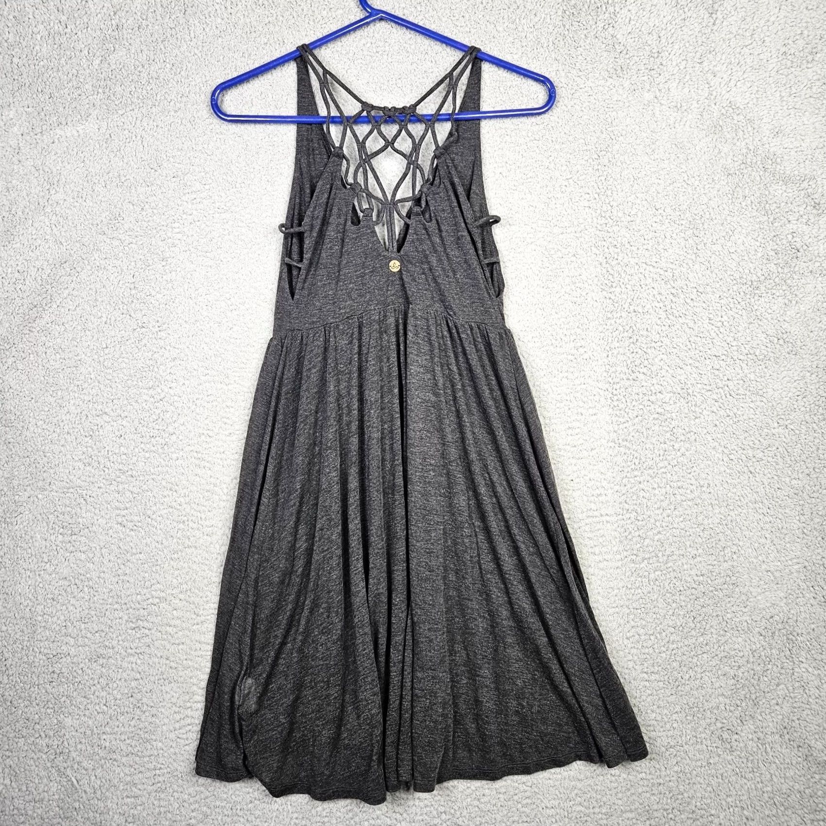 Prana prAna Dress Womens XS Gray Women Charcoal Fit flare Strappy back neck Size Size XS / US 0-2 / IT 36-38 - 7 Thumbnail
