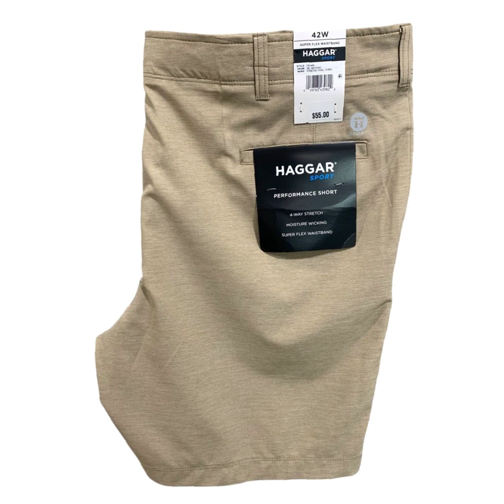 Haggar Haggar Sport Mens Size 42W Brown Performance Shorts 9" Inseam Size US 42 / EU 58 - 2 Thumbnail