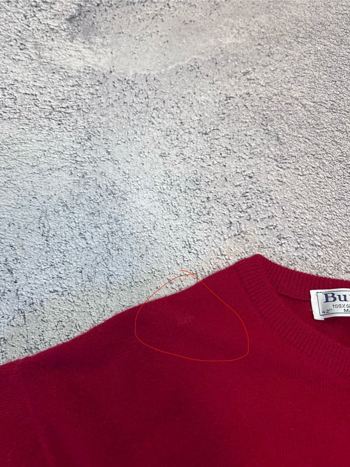 Burberry Burberrys Women Cardigan Red Wool Scotland Gold Logo Buttons Size L / US 10 / IT 46 - 12 Thumbnail