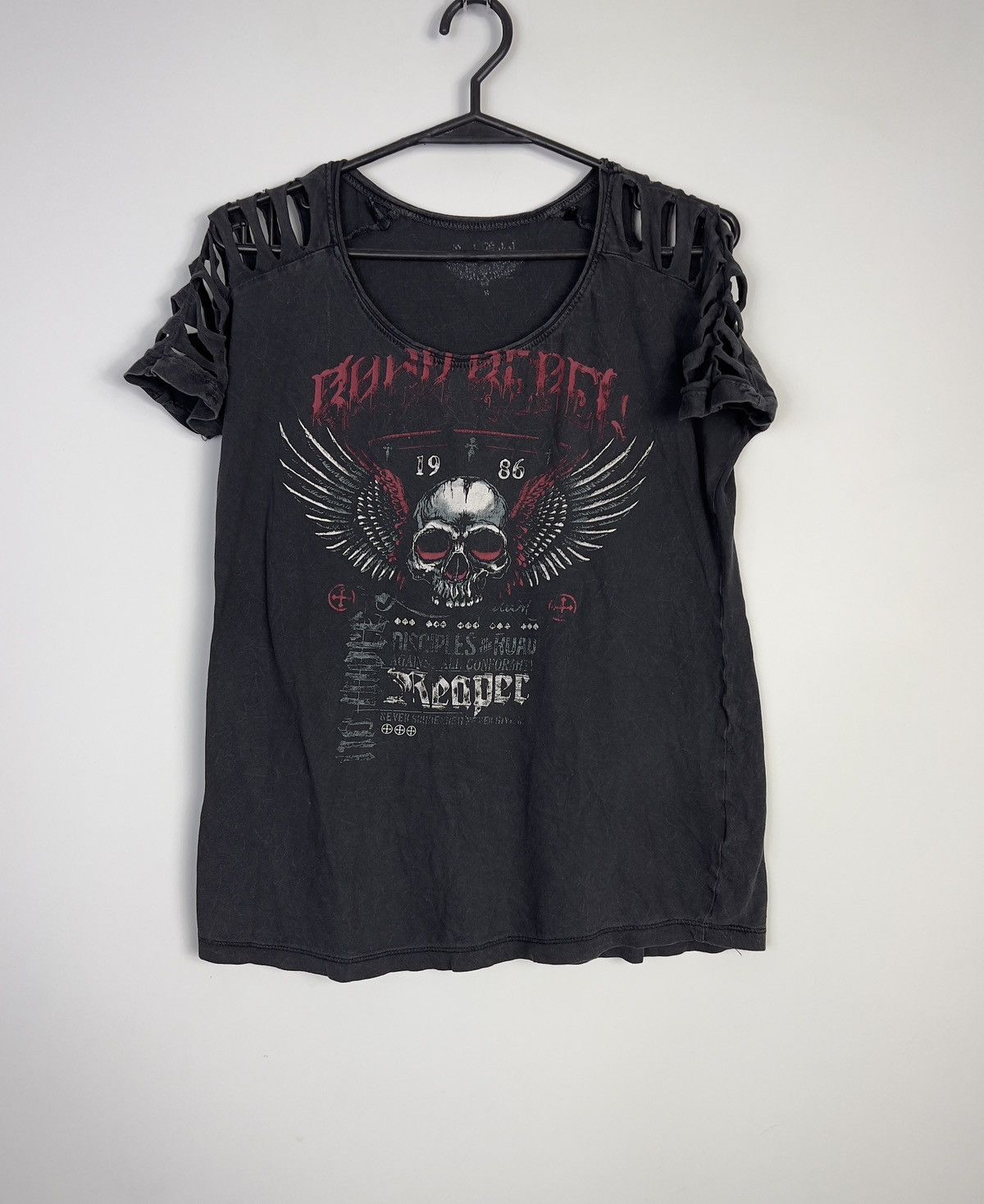 Affliction Tshirt Rock Rebel Affliction Skull Koszulka Size M / US 6-8 / IT 42-44 - 2 Thumbnail