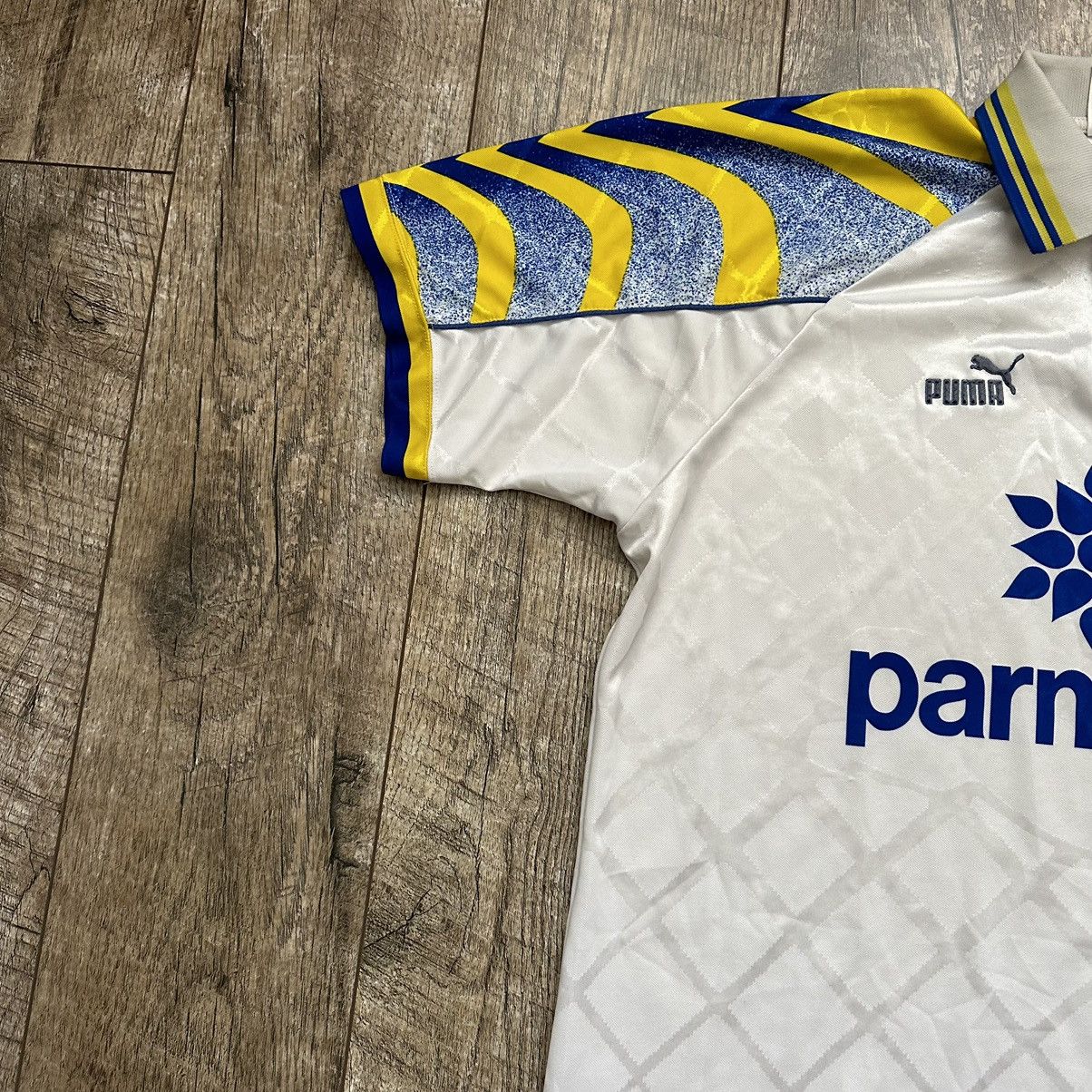 Puma 1995/97 Puma Parma AC Home Soccer Jersey/Shirt Size US XL / EU 56 / 4 - 3 Thumbnail