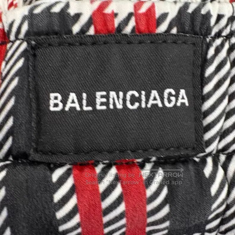 Balenciaga Balenciaga Waisted Embroidered Vintage Plaid Hong Kong Sty Size US 38 / EU 54 - 4 Thumbnail