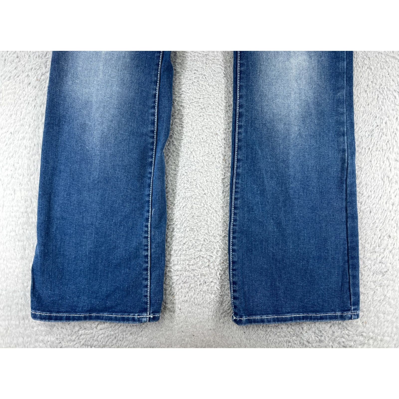 Shein SheIn Jeans Womens Large Blue Denim Mid Rise Cotton Blend Stretch Flared Size 36" / US 14 / IT 50 - 5 Thumbnail