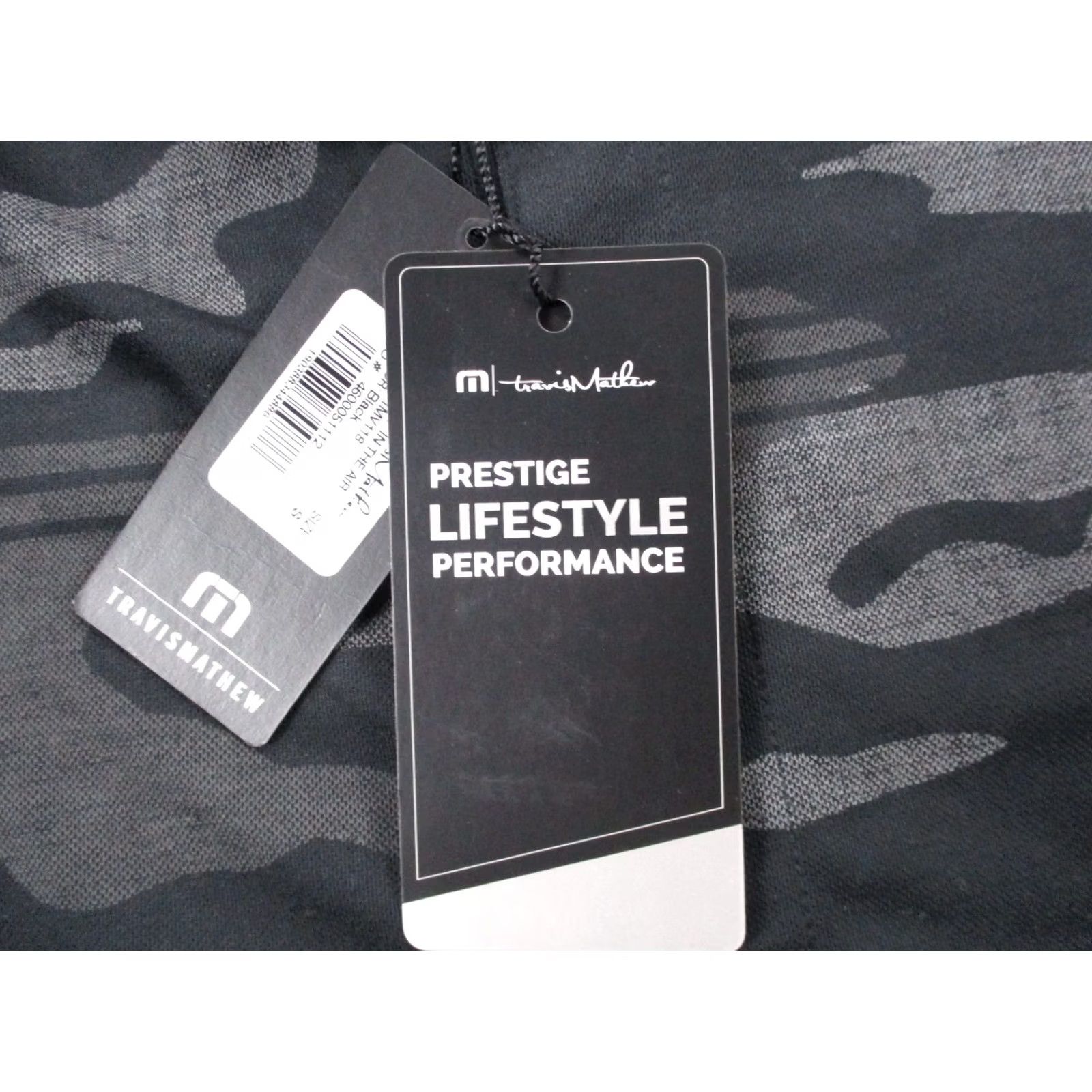 TravisMathew Travis Mathew Shirt Mens S Gray Camo Golf Polo Performance Sport Stretch NEW Size US S / EU 44-46 / 1 - 7 Thumbnail