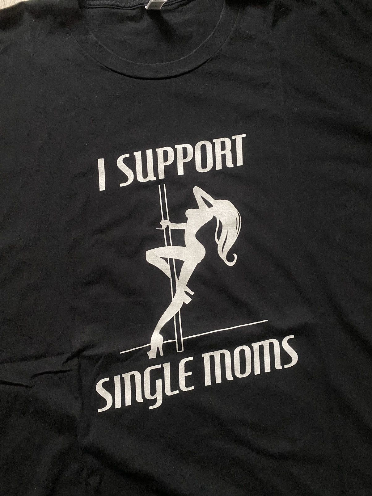 Vintage Vintage 90s “I Support Single Moms” Porn star/sex Tee Size US XXL / EU 58 / 5 - 3 Thumbnail