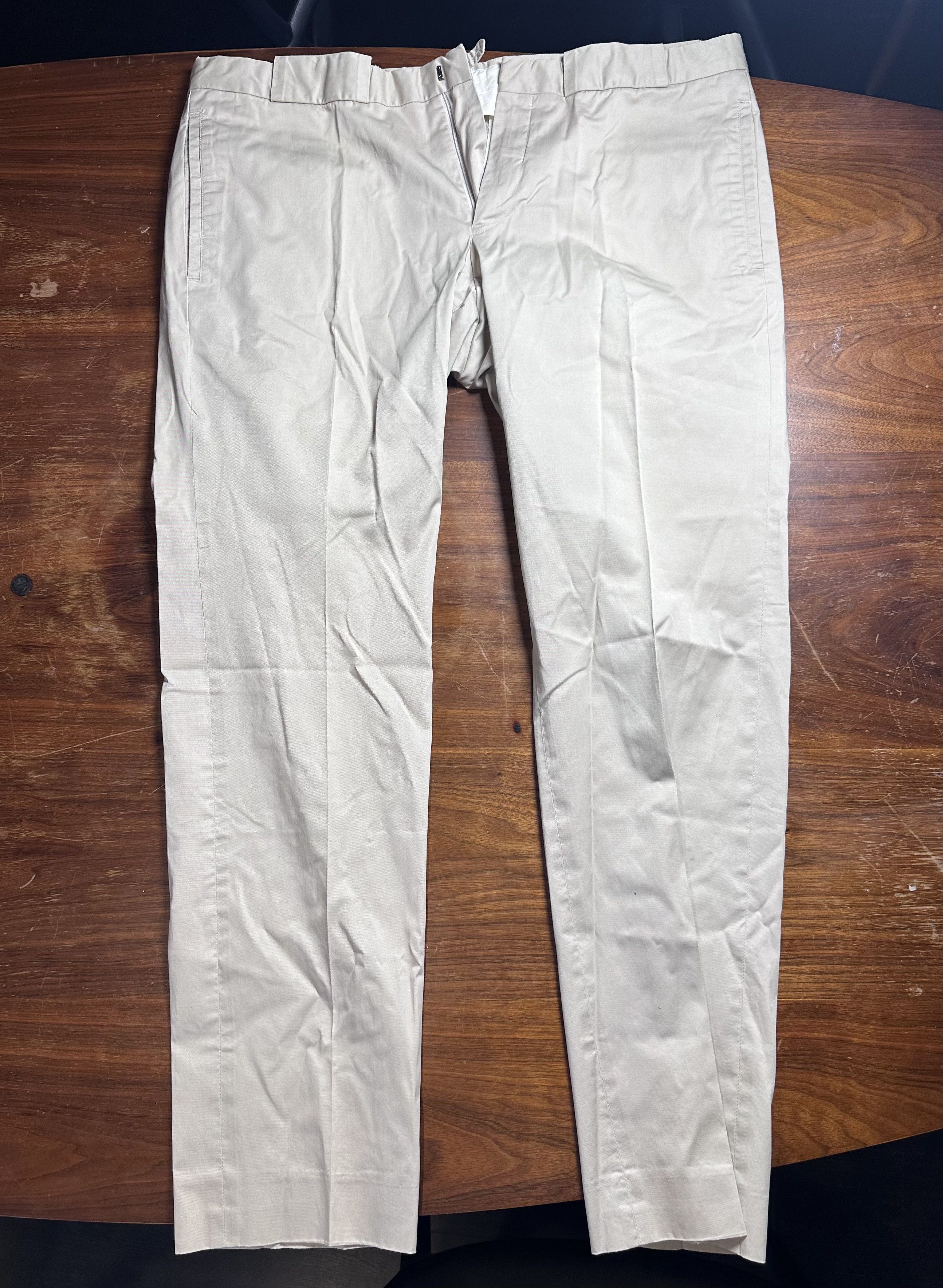 Z Zegna Z Zegna Narrow Fit Khaki Chino Trousers Pants Size US 40 / EU 56 - 1 Thumbnail