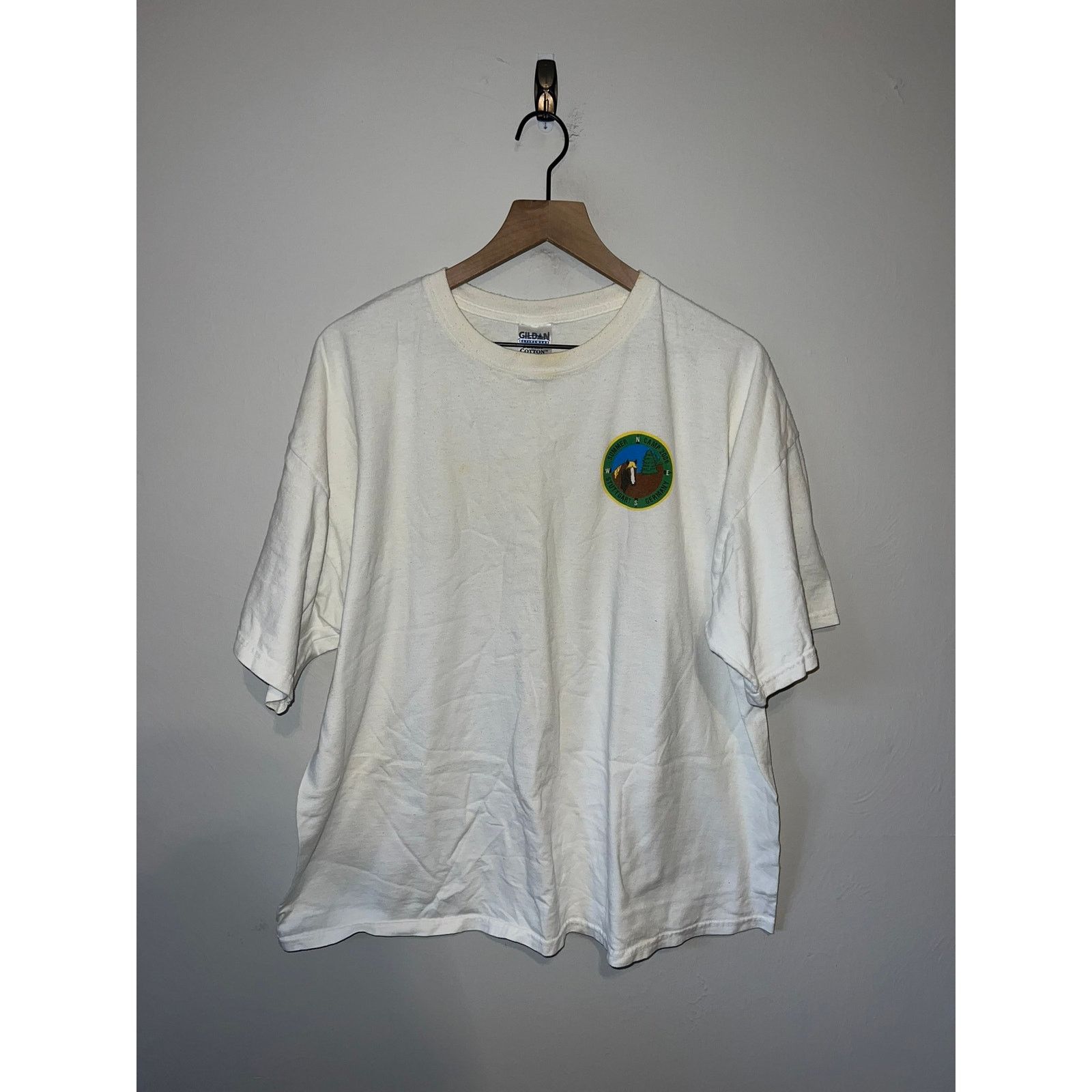 Gildan Vintage Horse Shirt Stuttgart Germany Summer Camp EU XL Size US XL / EU 56 / 4 - 1 Thumbnail
