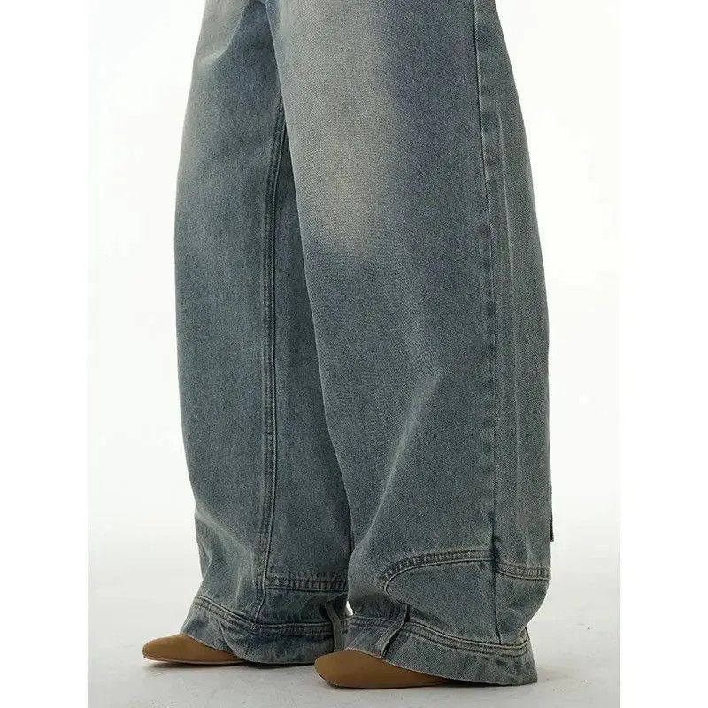 Japanese Brand High street washed straight baggy jeans Size US 30 / EU 46 - 5 Thumbnail