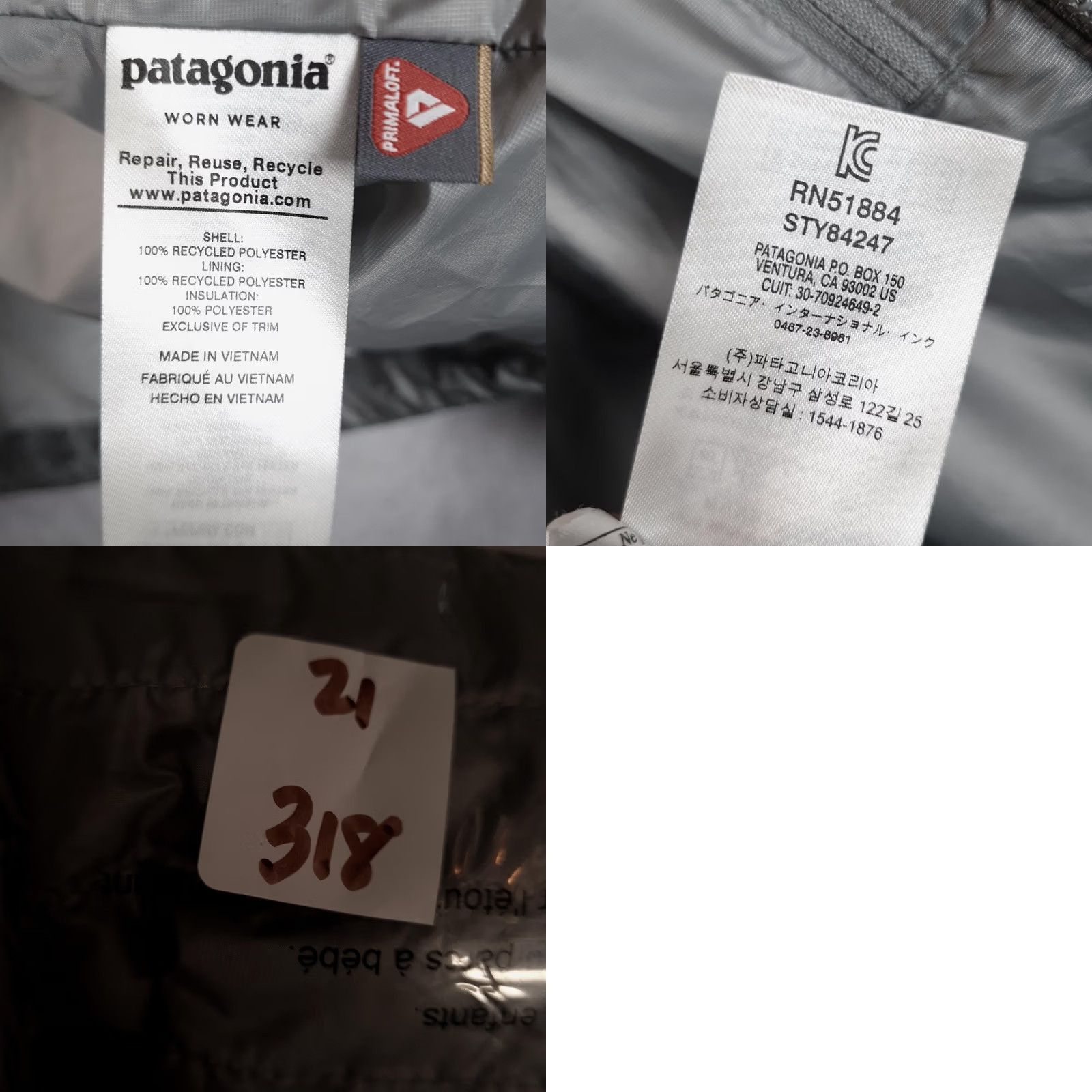 Patagonia Patagonia Nano Puff Vest Womens Small Gray Primaloft Insulated Lightweight Quilted Full Zip Pockets Logo Size S / US 4 / IT 40 - 10 Thumbnail