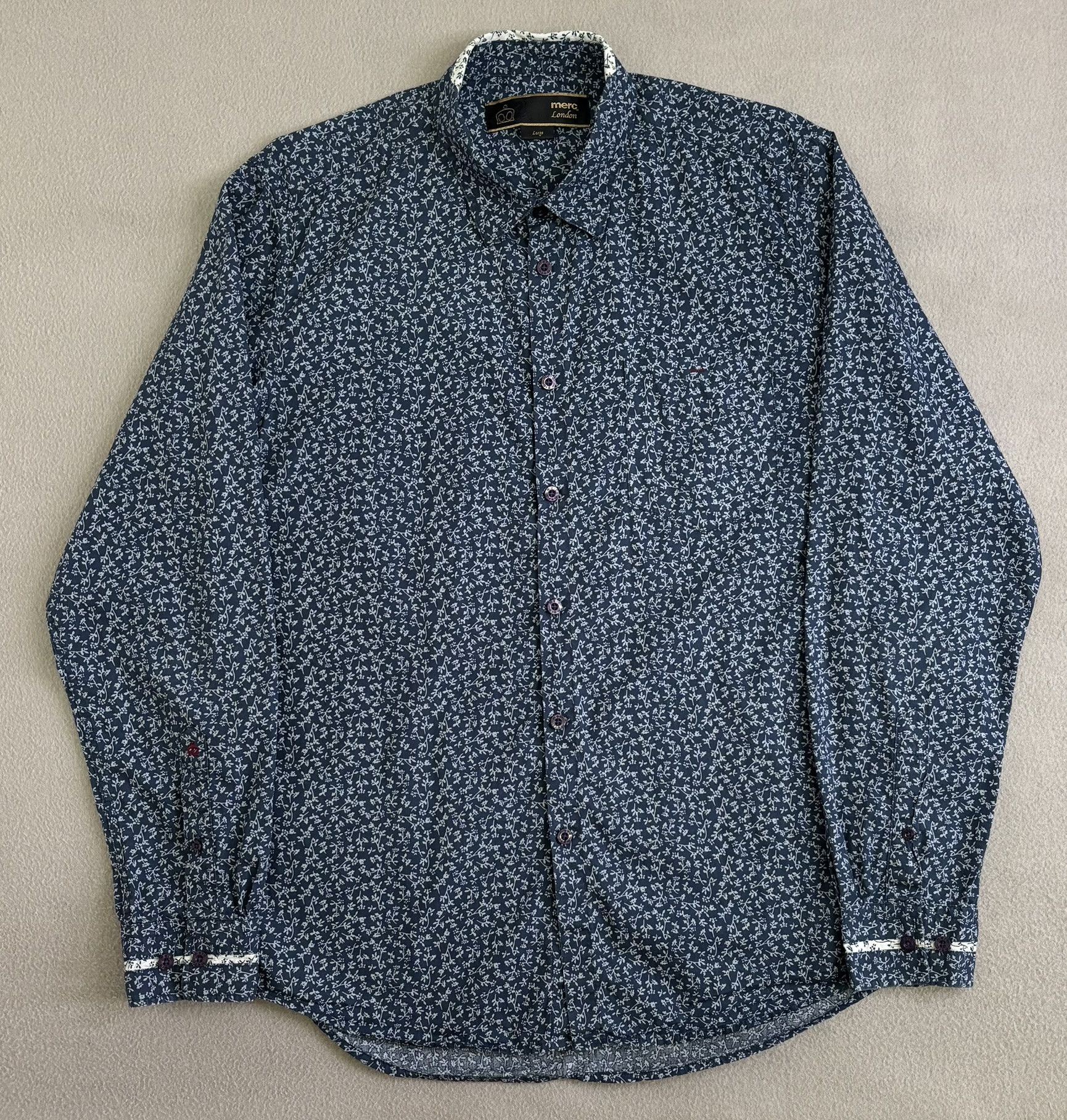 Merc Merc London shirt size L Size US L / EU 52-54 / 3 - 5 Thumbnail
