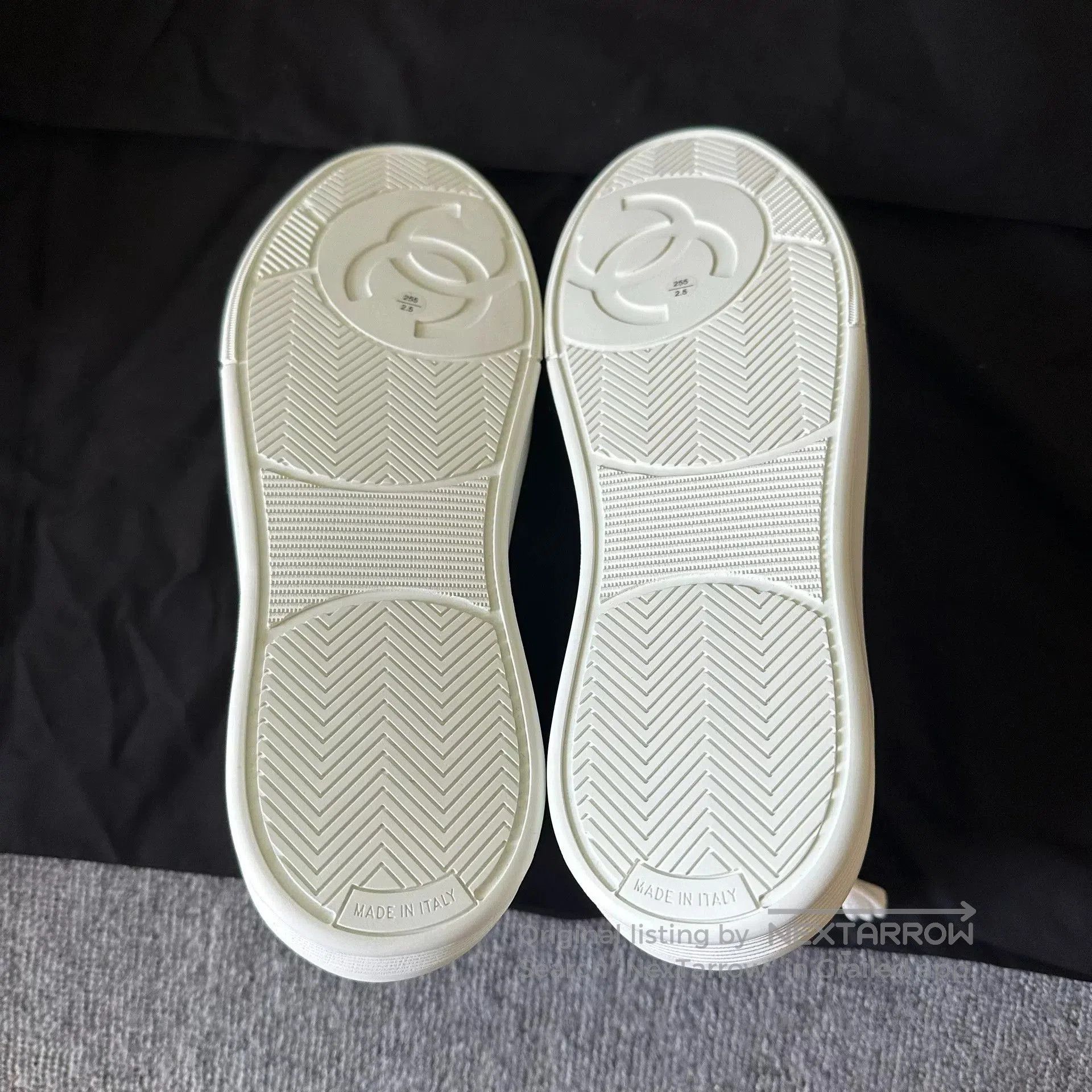 Chanel Chanel White High-Top Air Force 1 Sneakers. Size US 8 / EU 41 - 4 Thumbnail