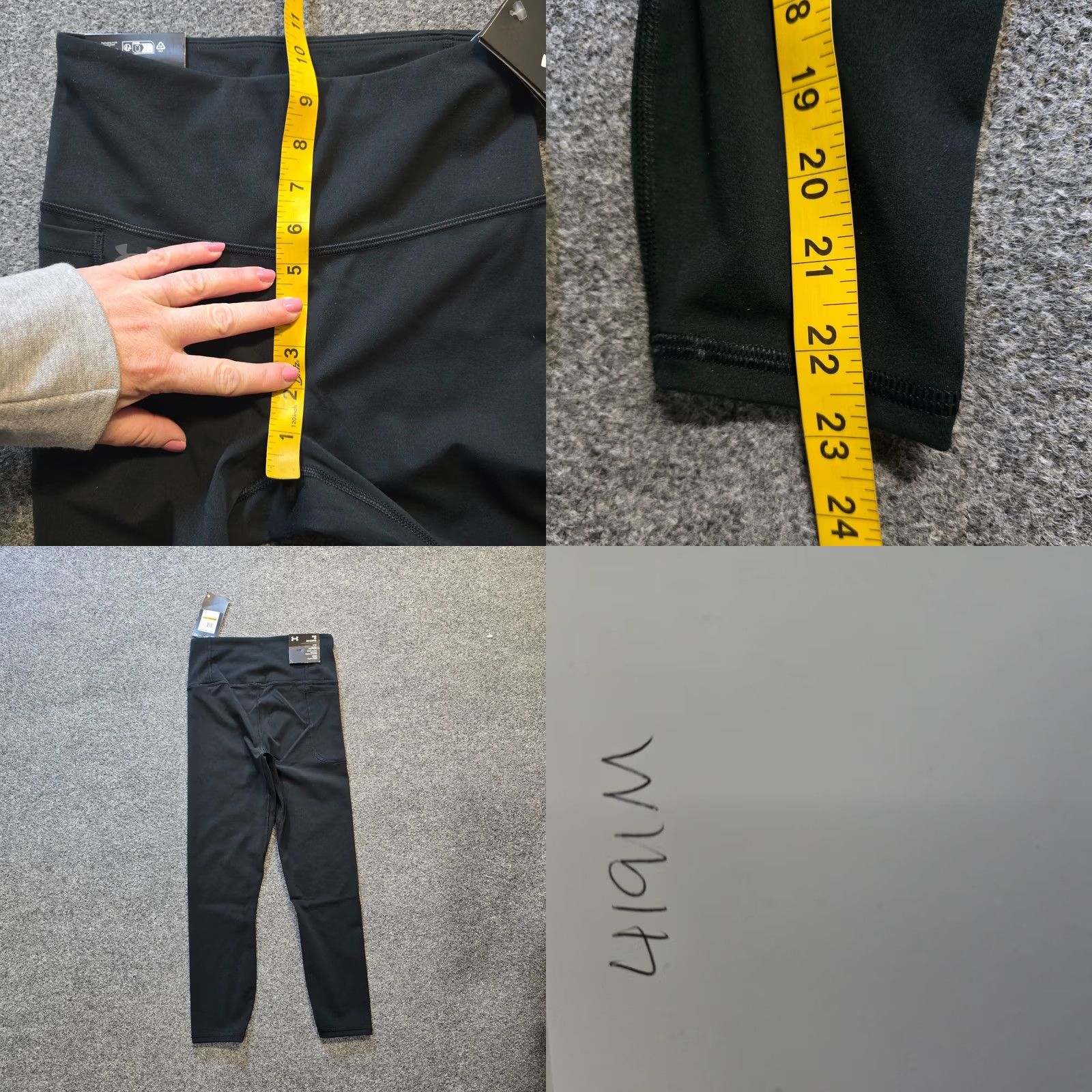 Under Armour Under Armour Pants Womens Size Small Black Motion Ankle Legging Cropped Stretchy Size 28" / US 6 / IT 42 - 8 Thumbnail