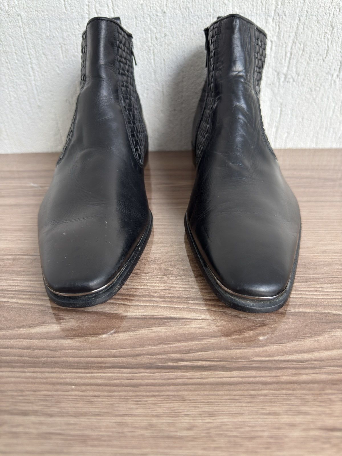 Versace Versace⚫️🔥Chelsea boots alternative of wyatt by saint laurent Size US 8.5 / EU 41-42 - 4 Thumbnail