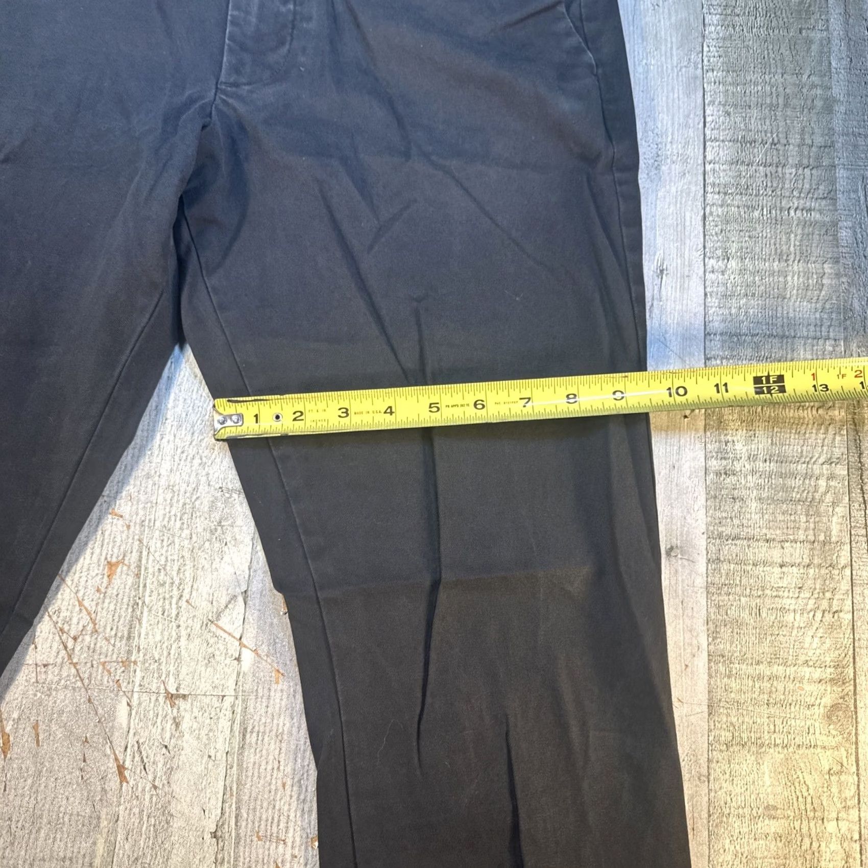 Gap Gap Mens Slim Fit Khakis 30x30 Black Straight Leg Pants Regular Size 30 Cotton Spandex Casual Trousers Size US 30 / EU 46 - 2 Thumbnail