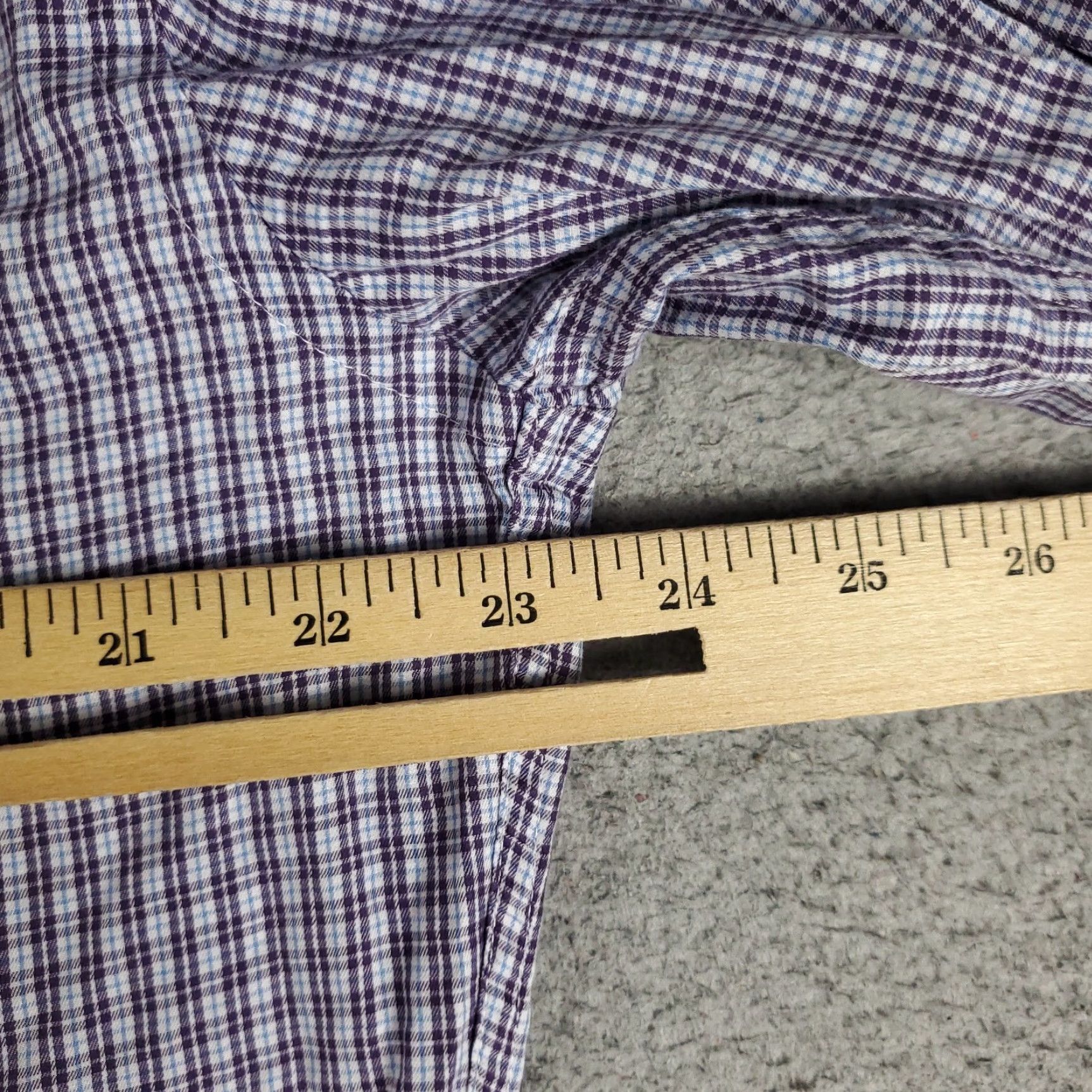 Peter Millar VINTAGE Peter Millar Shirt Men's Large Blue Purple Plaid Long Sleeve Casual Button-Up Size US L / EU 52-54 / 3 - 5 Thumbnail