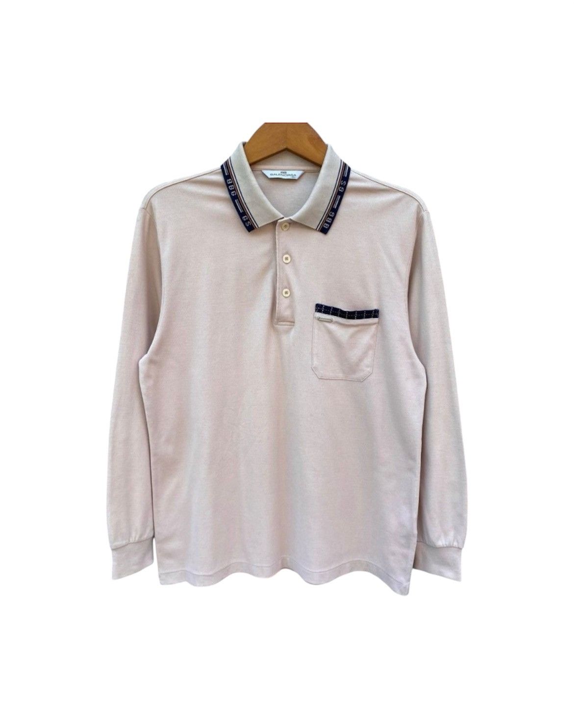Balenciaga Vintage 2000s🔥Balenciaga Paris Rugby Long Sleeve Polos Size US M / EU 48-50 / 2 - 1 Thumbnail
