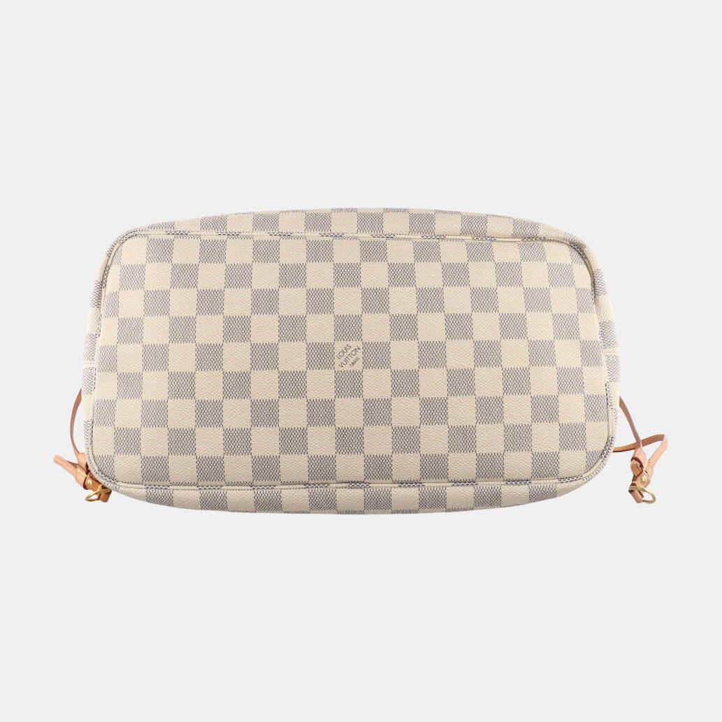 Louis Vuitton Louis Vuitton Damier Azur Neverfull MM with Pouch Size ONE SIZE - 3 Thumbnail