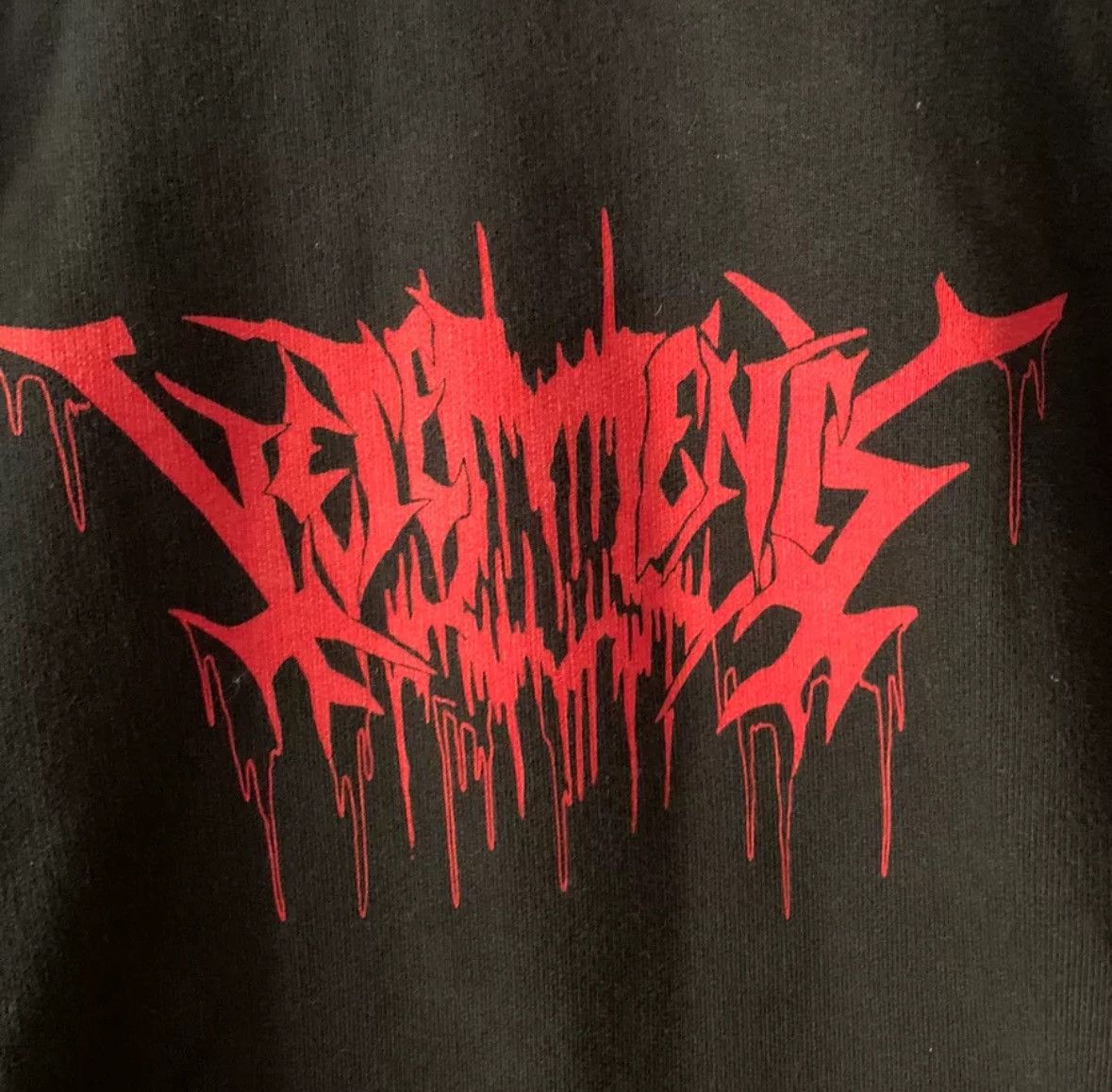 Vetements Vetements 18ss Blood Drop Sanskrit Thick Hoodie Size US XS / EU 42 / 0 - 4 Thumbnail
