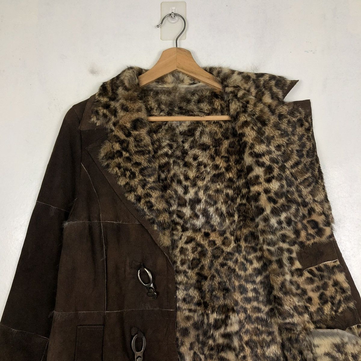 Vintage 📌VINTAGE BIKER SHEARLING LEATHER JACKET GEORGES RECH PARIS Size US M / EU 48-50 / 2 - 13 Thumbnail