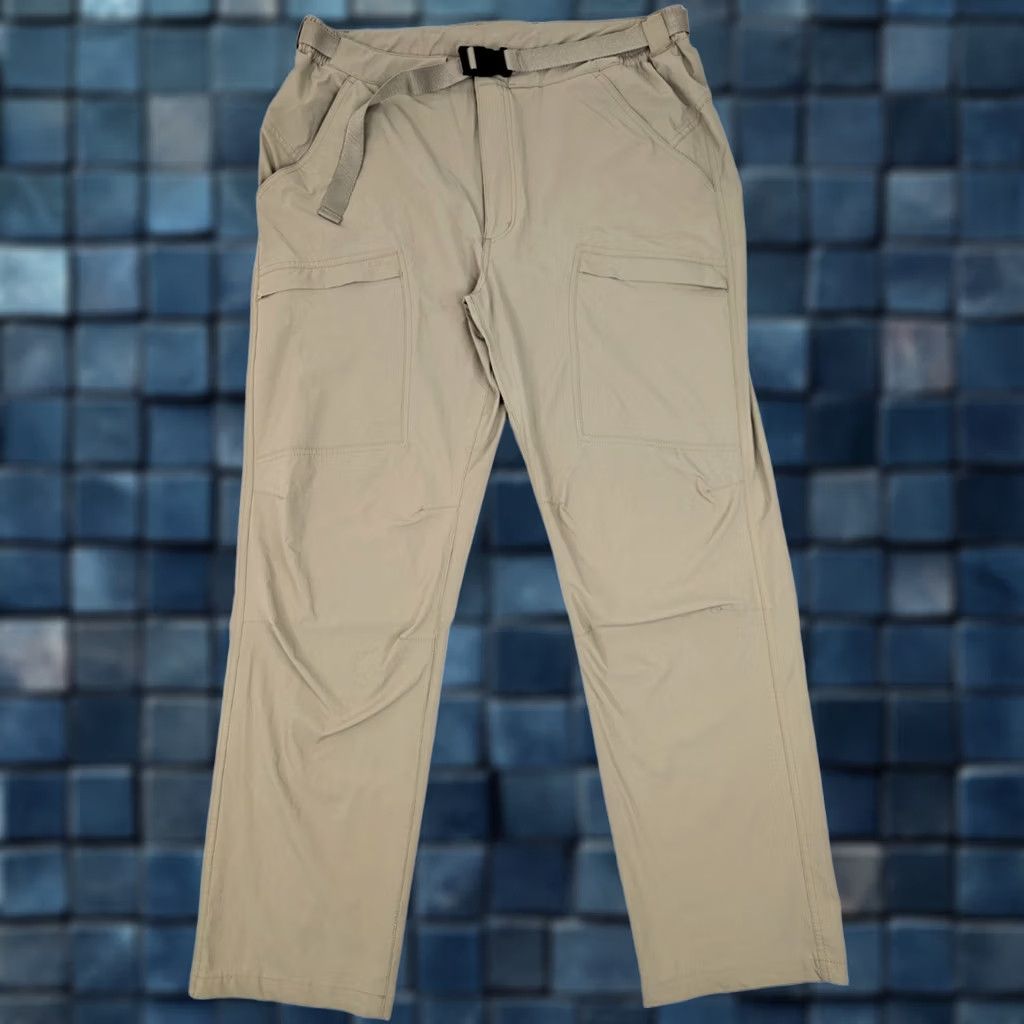 Vintage Free Soldier Cargo Pants Men 38 Beige Quick Dry Stretch Cargo Pocket Belted 38x31 Regular Waist Inseam 31 Size US 38 / EU 54 - 1 Thumbnail