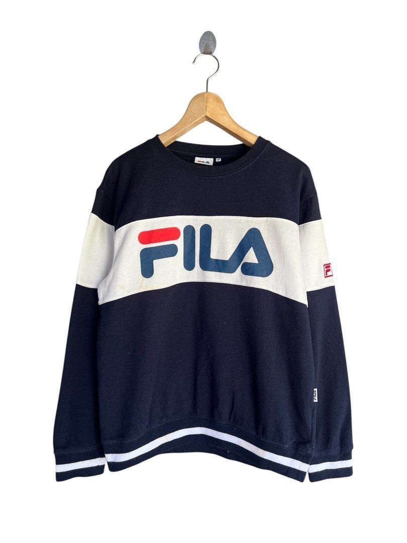 Fila Vintage Fila Big Logo Sweatshirt Size US S / EU 44-46 / 1 - 1 Thumbnail