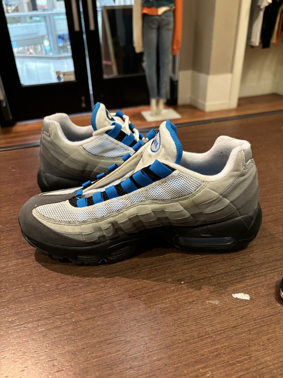 Crystal White And Blue 95s Nike Airmax 95 OG 'Crystal Blue'