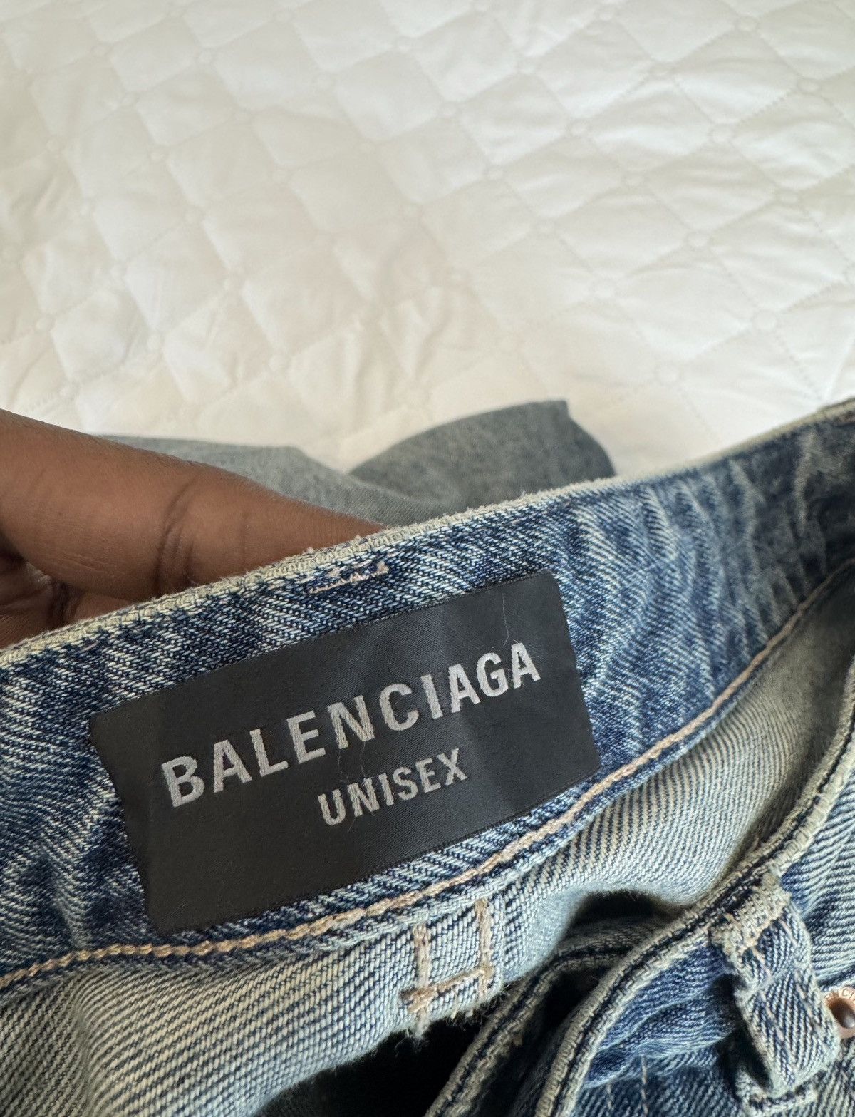 Balenciaga Balenciaga Low-Crotch Wide Leg Jeans Size US 33 - 6 Thumbnail