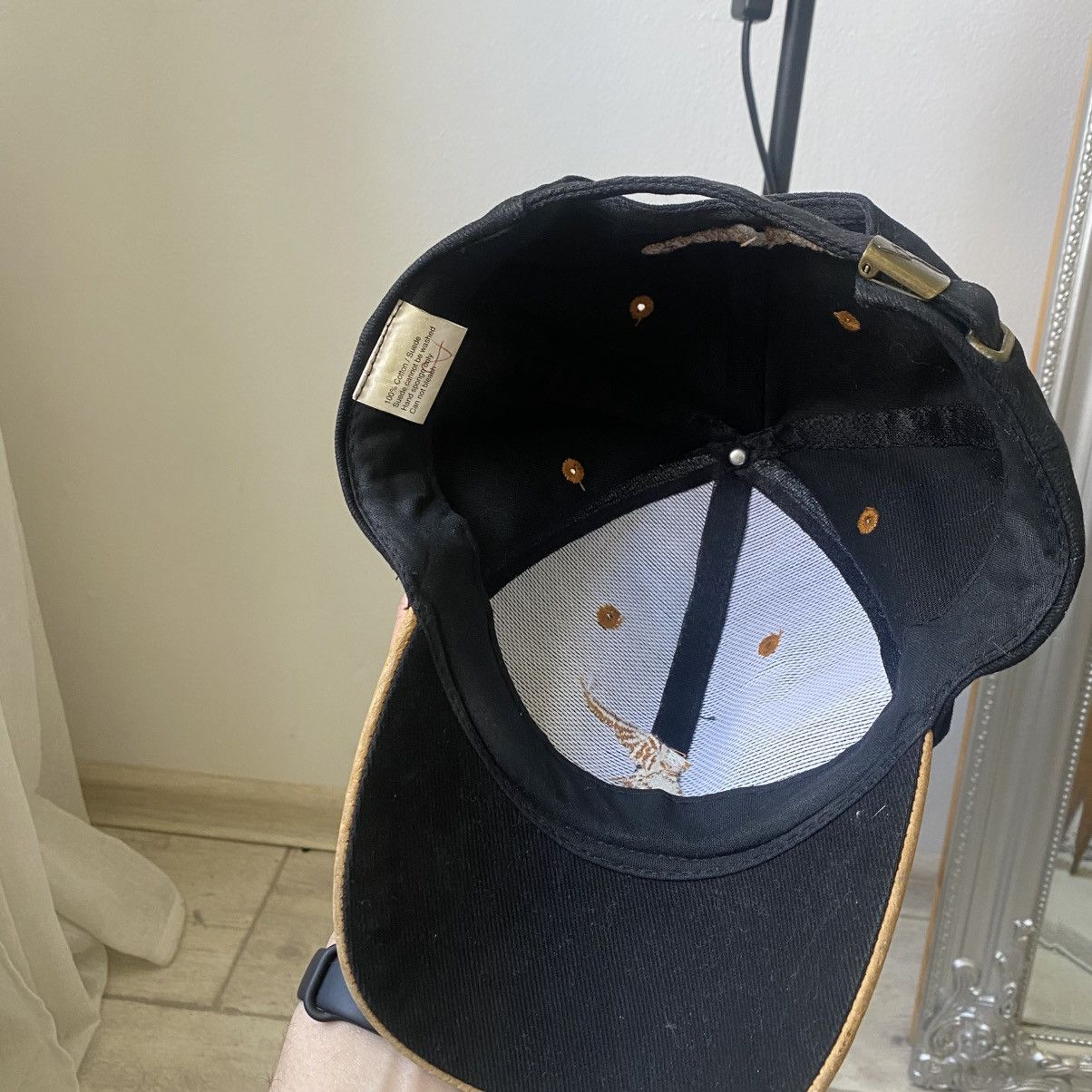 Formula 1 Vintage Racing Good Year cap hat leather Y2K ferrari F1 Size ONE SIZE - 6 Thumbnail