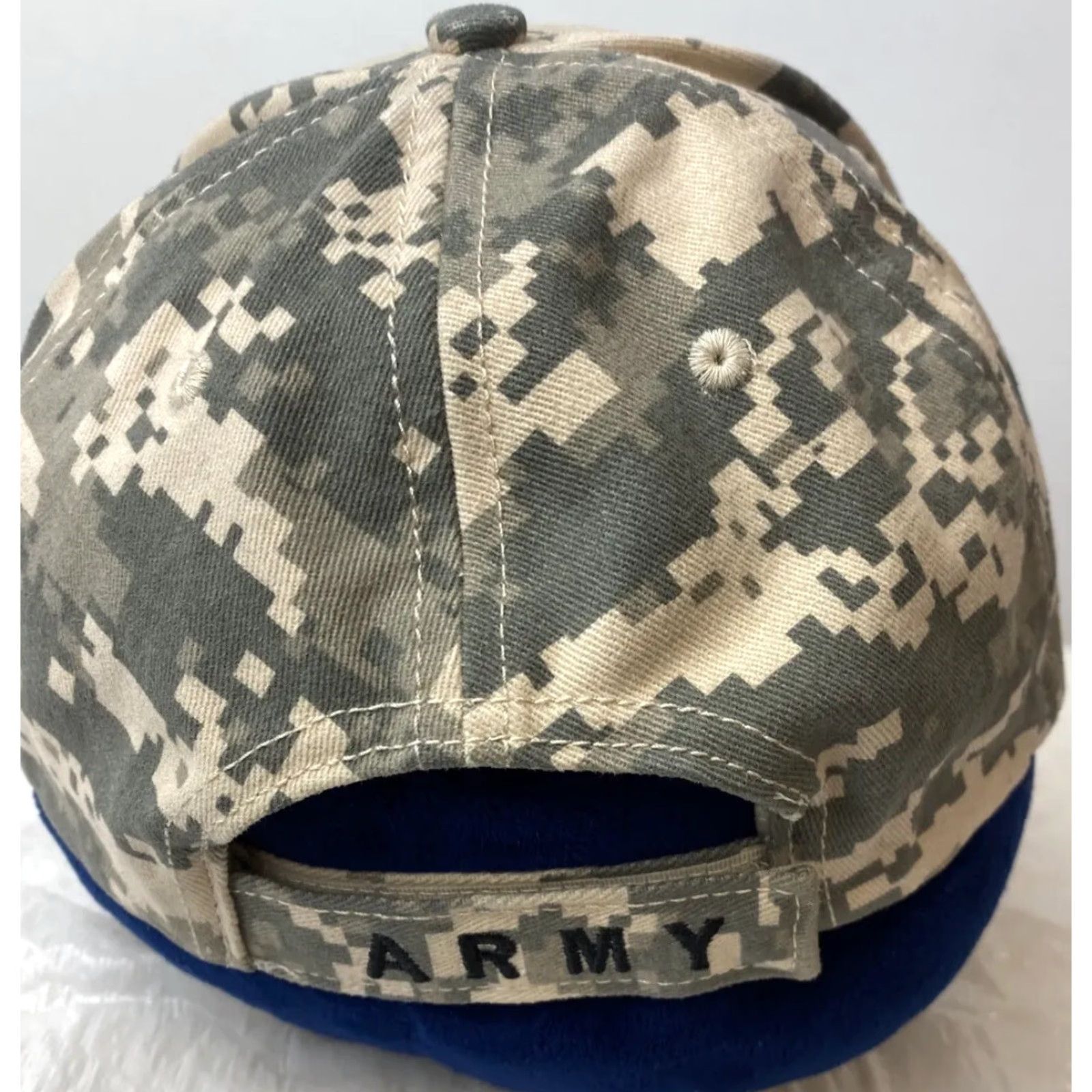 Bally VINTAGE US Army Embroidered Ball Cap Hat Infantry Airborne Cavalry ACU Camo Adjustable Adult One Size ACU Digital Camo Men H22 Size ONE SIZE - 4 Thumbnail