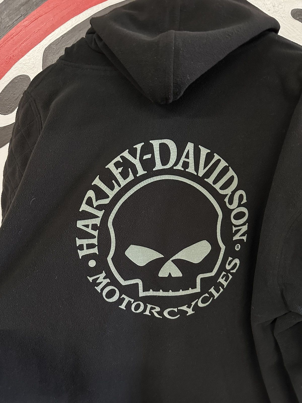 Harley Davidson × Vintage Vintage Y2K 00s Harley Davidson Skull Motorcycle Jacket Size US L / EU 52-54 / 3 - 6 Thumbnail
