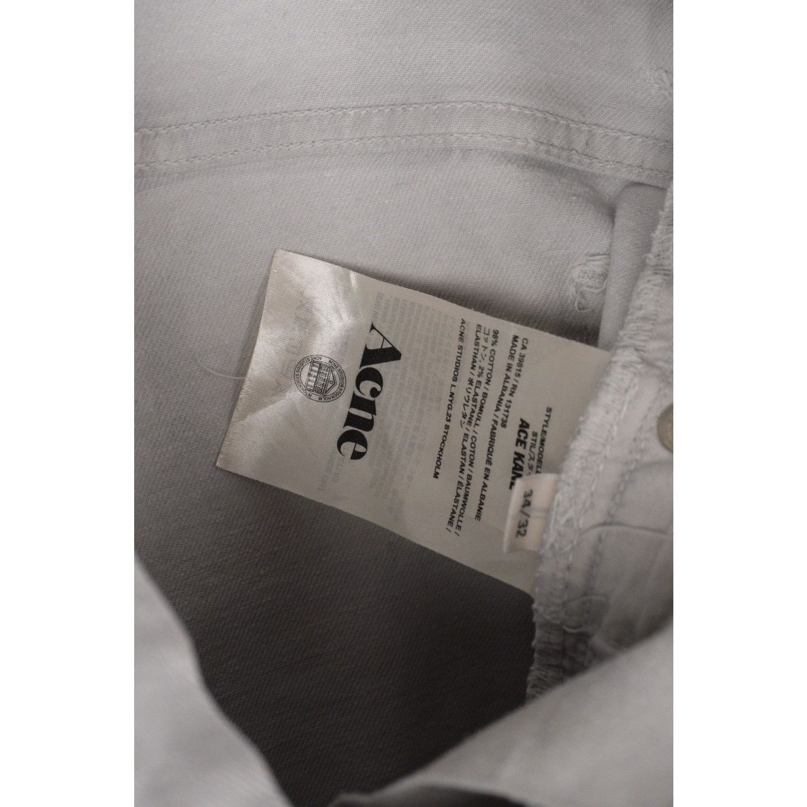 Acne Studios Acne studios grey bleached washed denim jeans pants Size US 34 / EU 50 - 9 Thumbnail