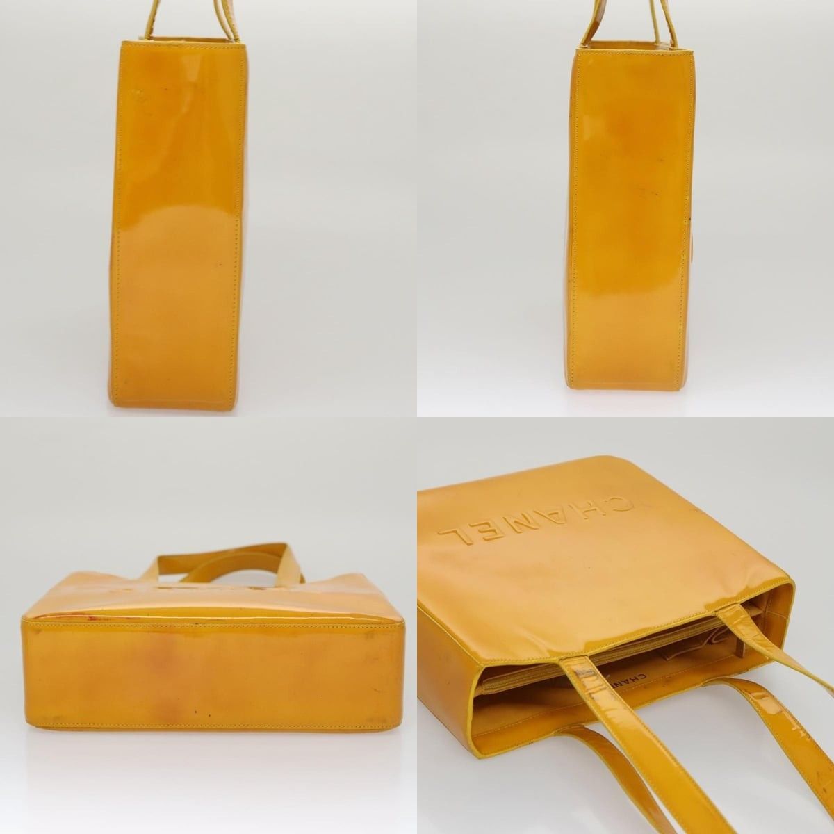 Chanel Chanel Tote Bag Enamel Yellow CC Size ONE SIZE - 3 Thumbnail