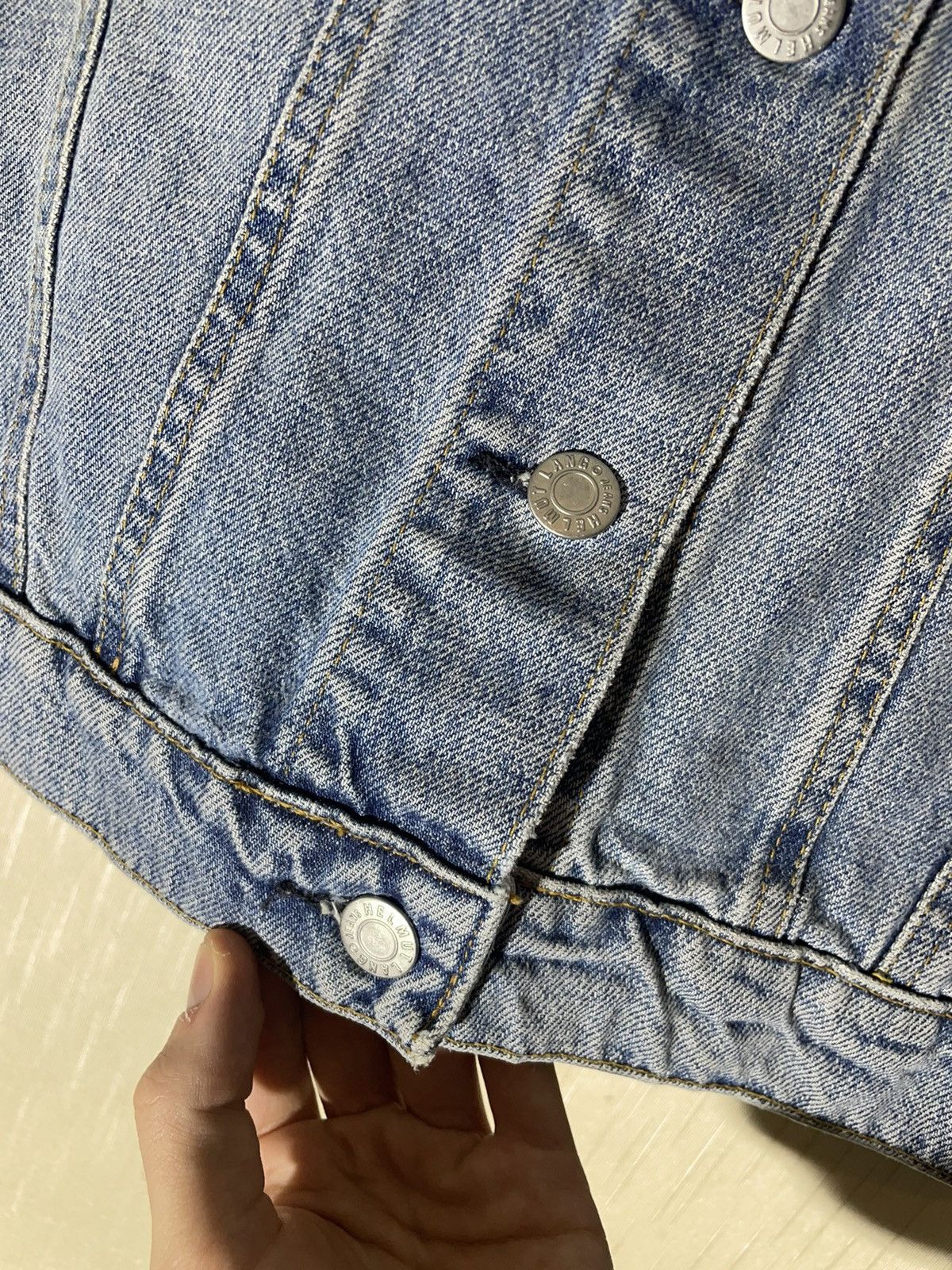 Helmut Lang × Japanese Brand Helmut Lang Japanese vintage archive denim jacket Size S / US 4 / IT 40 - 5 Thumbnail