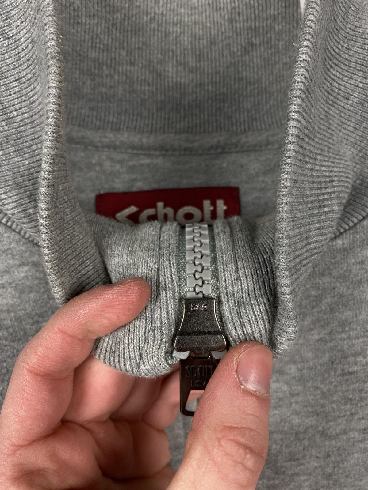 Schott 🔥Vintage Sweatshirt Zip Up 1/3 Schott N.Y.C. VTG Tee🔥 Size US M / EU 48-50 / 2 - 13 Thumbnail
