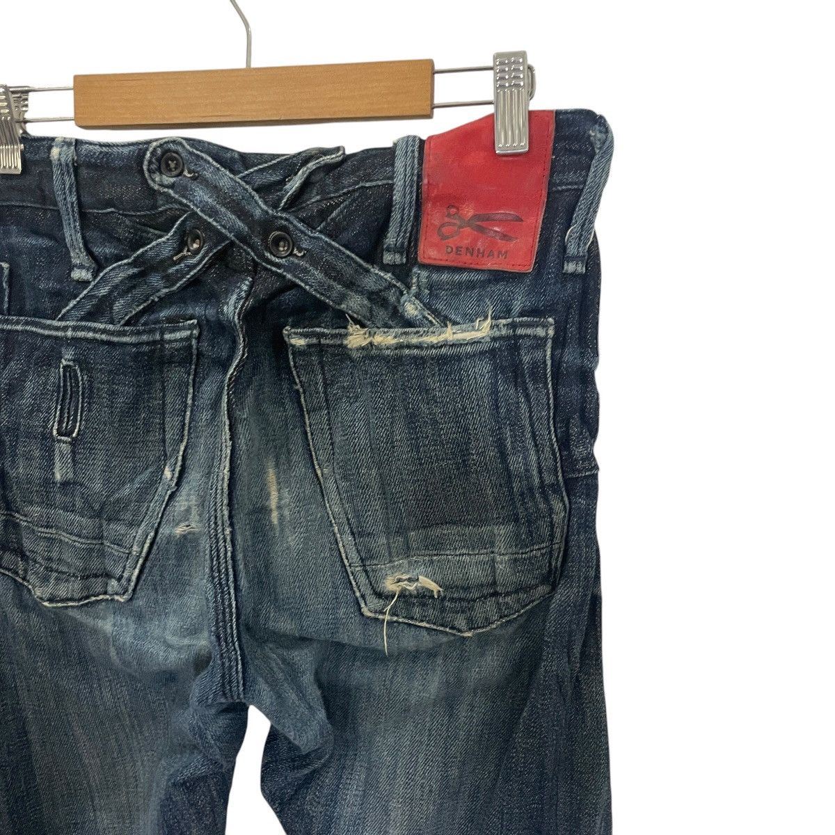 DENHAM Vintage Denham Japan Artisan Rare Buckle Denim Size US 30 / EU 46 - 13 Thumbnail