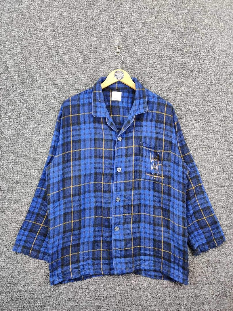 Balmain Vintage Pierre Balmain Checkered Set Pyjamas Size US L / EU 52-54 / 3 - 1 Thumbnail