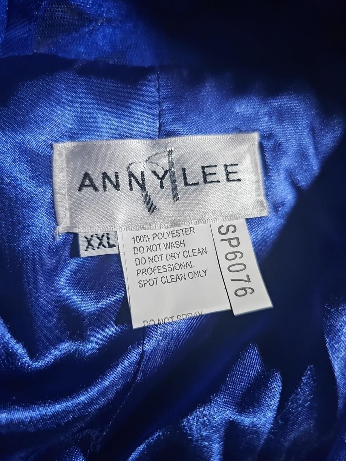 Other Anny Lee Bridal SP6076 2XL Royal Blue Dress Size XXL / US 16-18 / IT 52-54 - 6 Thumbnail