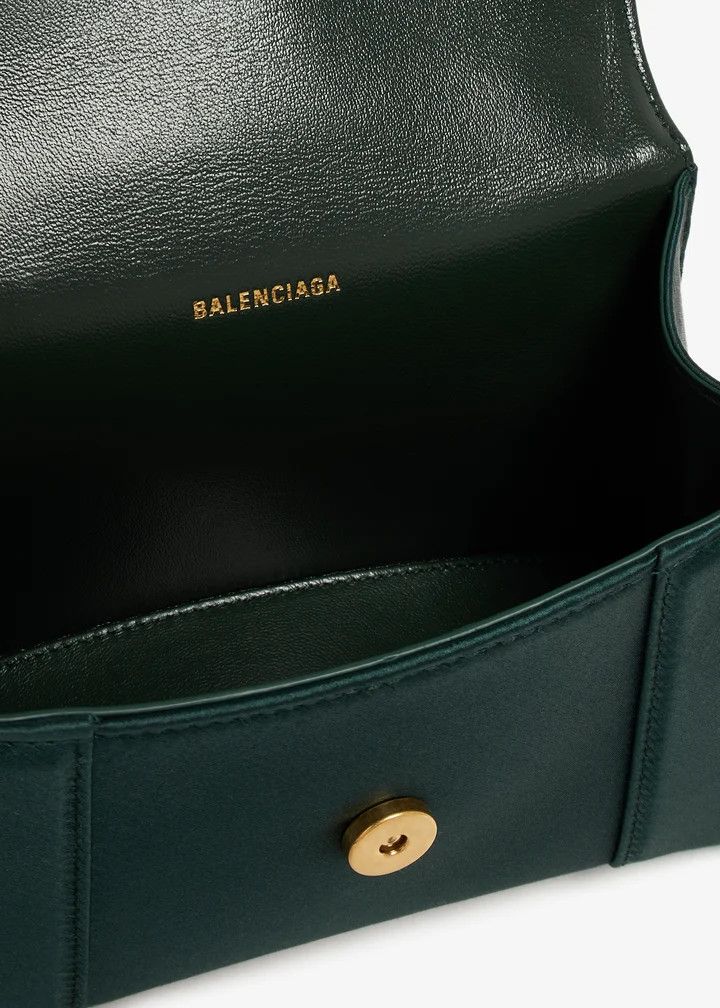 Balenciaga o1in1g1125 Size: OS / Hourglass XS Handbag in Green Size ONE SIZE - 4 Thumbnail
