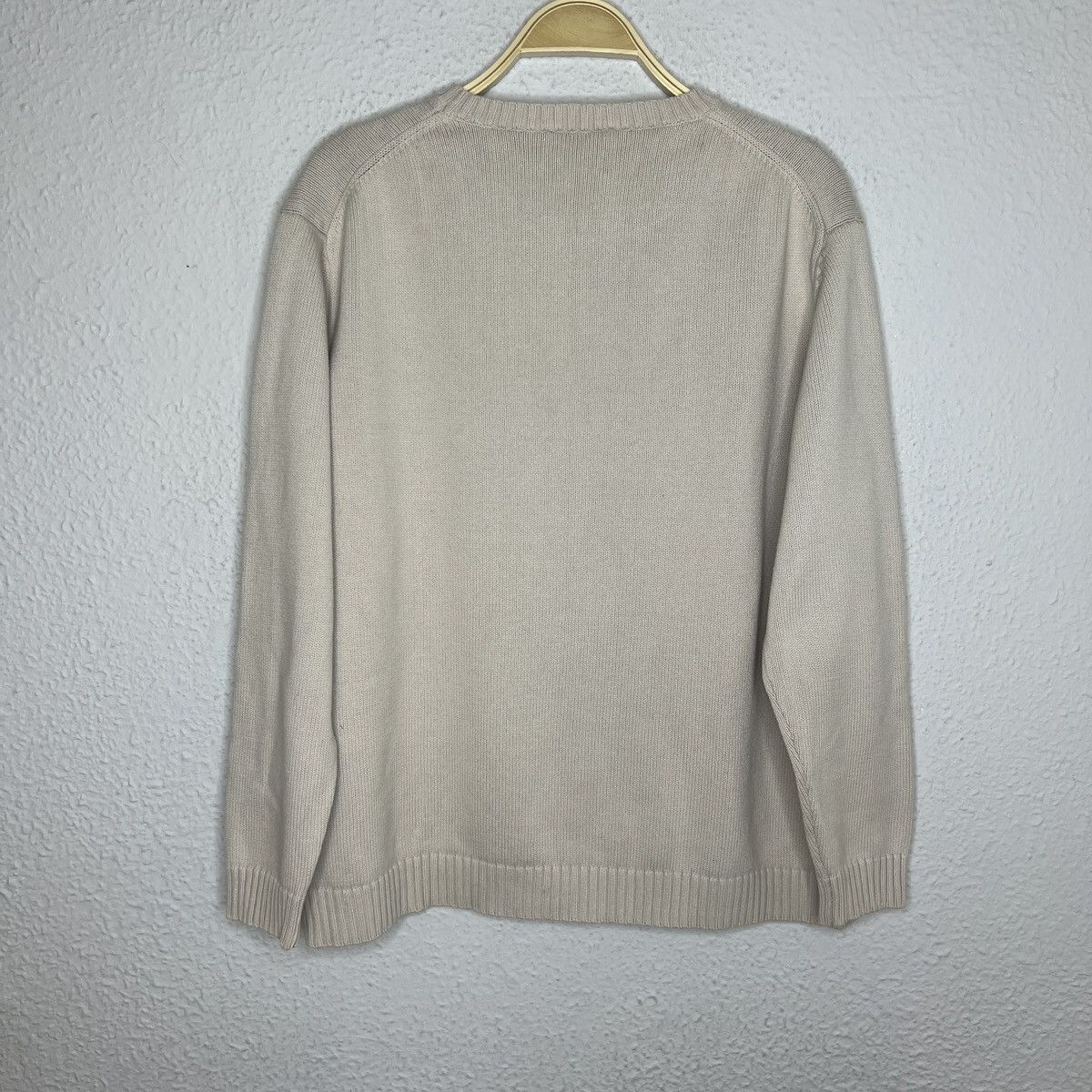 Designer × Yves Saint Laurent Yves Saint Laurent YSL Jumper Sweater Knitwear Beige Size US L / EU 52-54 / 3 - 7 Thumbnail