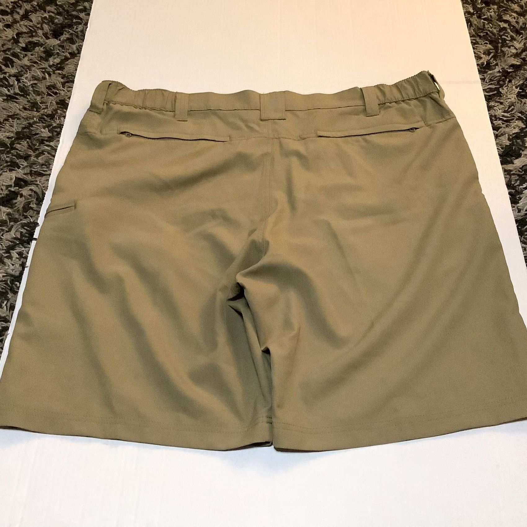 Wrangler Wrangler Performance Shorts Mens 44 Beige Polyester 5-Pocket 10in Inseam Outdoor Travel Regular Waist Elastic Pocket Beiges? Size US 44 / EU 60 - 6 Thumbnail