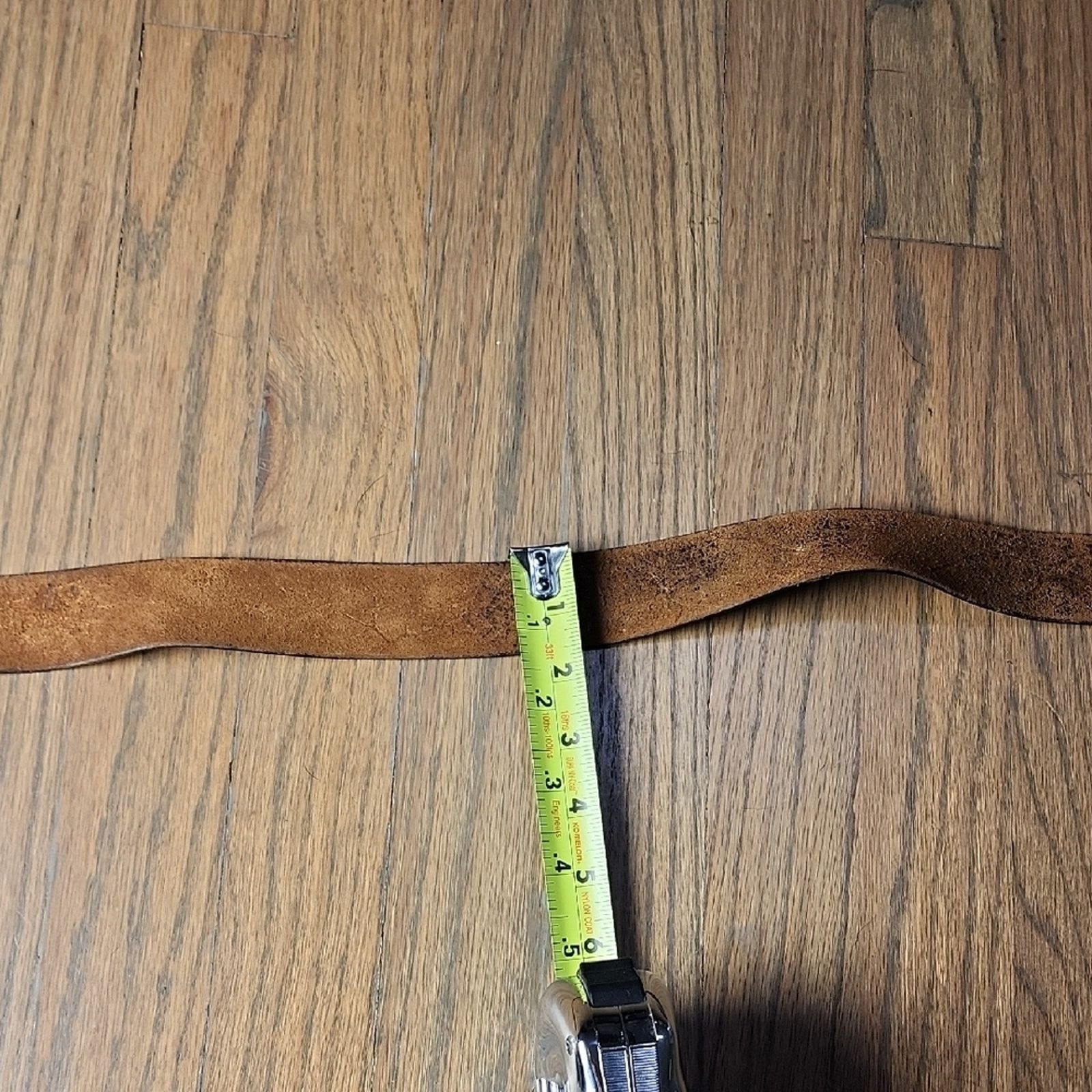 BKE BKE Nautical Belt with Brown Leather Strap Size ONE SIZE - 8 Thumbnail