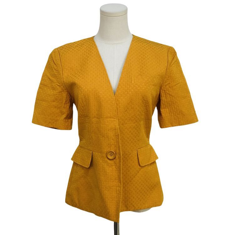 Dior Dior Textured Short Sleeve Blazer Size M Size M / US 6-8 / IT 42-44 - 1 Thumbnail