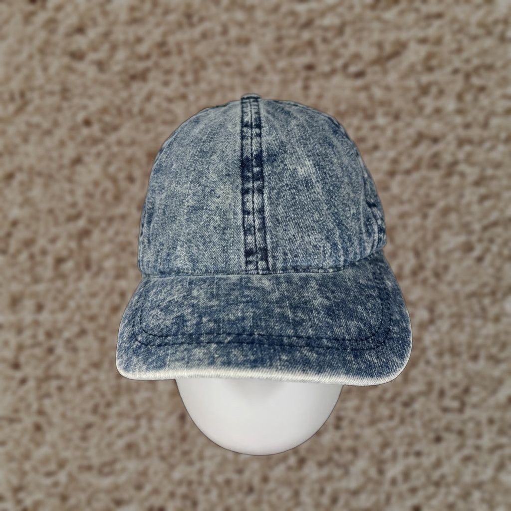 Vintage Target Hat Cap Strap Back Womens One Size Blue Denim Look Cotton Blend Beach Cap Size ONE SIZE - 1 Thumbnail